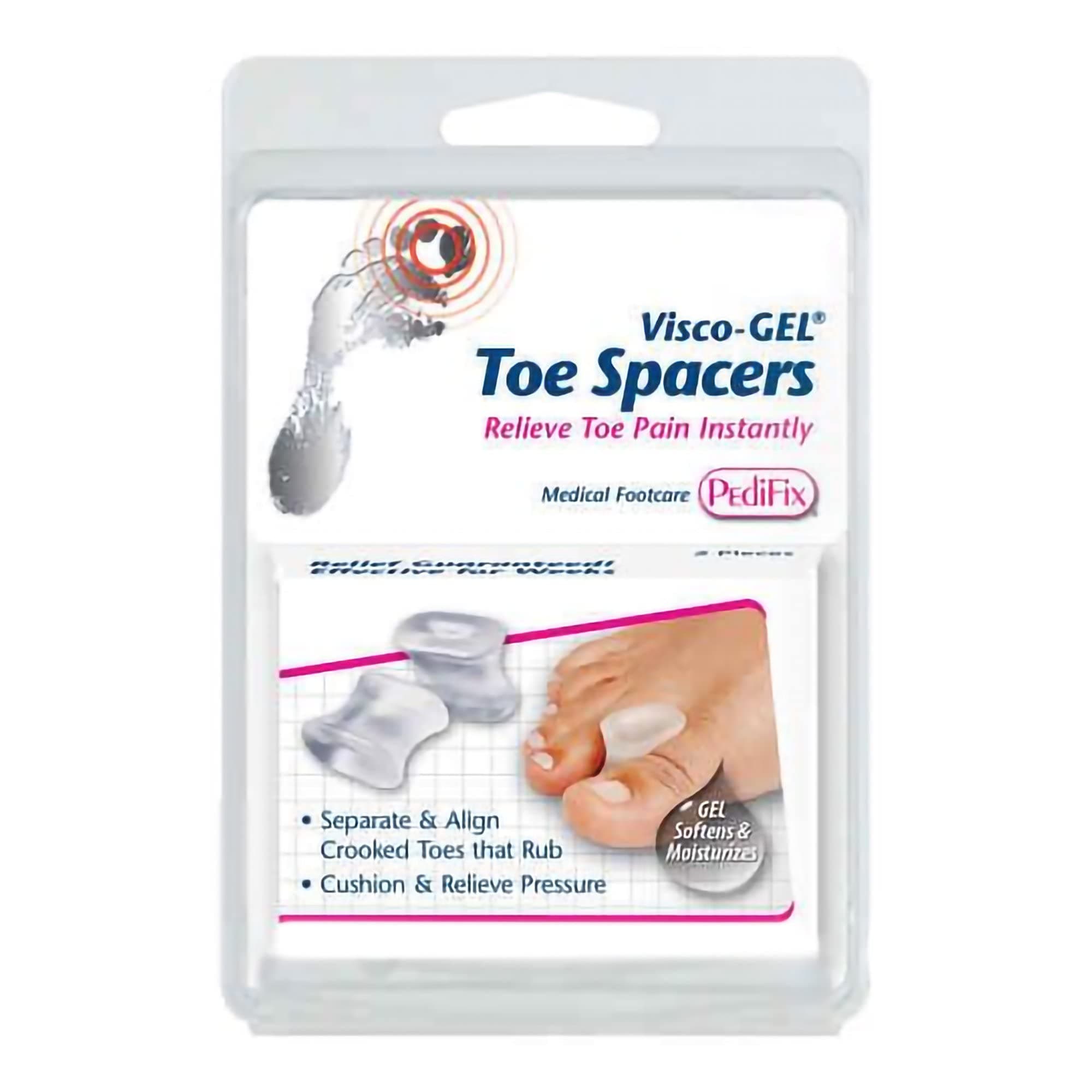 Gel Smart Visco-gel Toe Spreaders - 1126 - Medium (4 Pack)