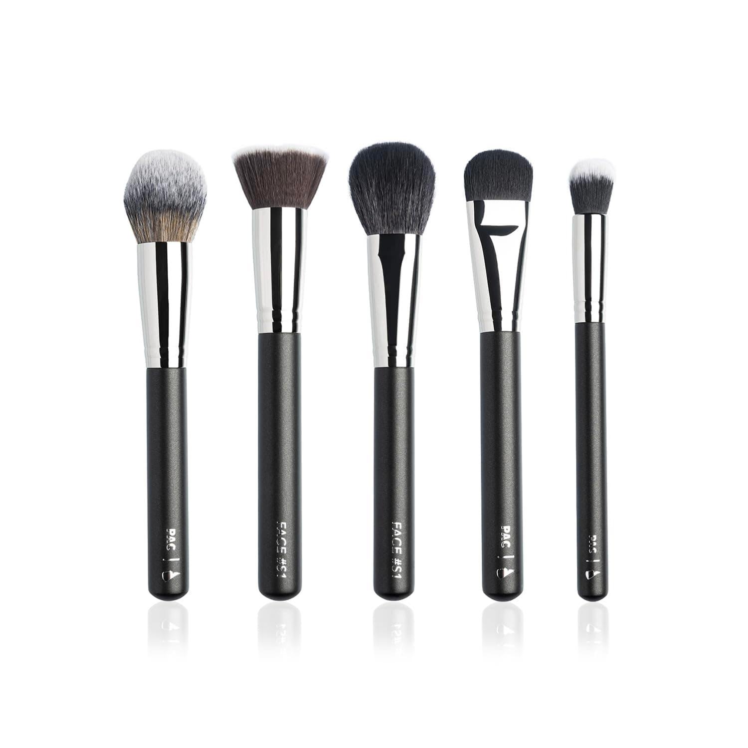 Cosmetics Face Series (5 Brushes) Best Face Makeup Brushes For Foundation, Concealer, Blush, Bronzer, and Setting Powder Application and Blending