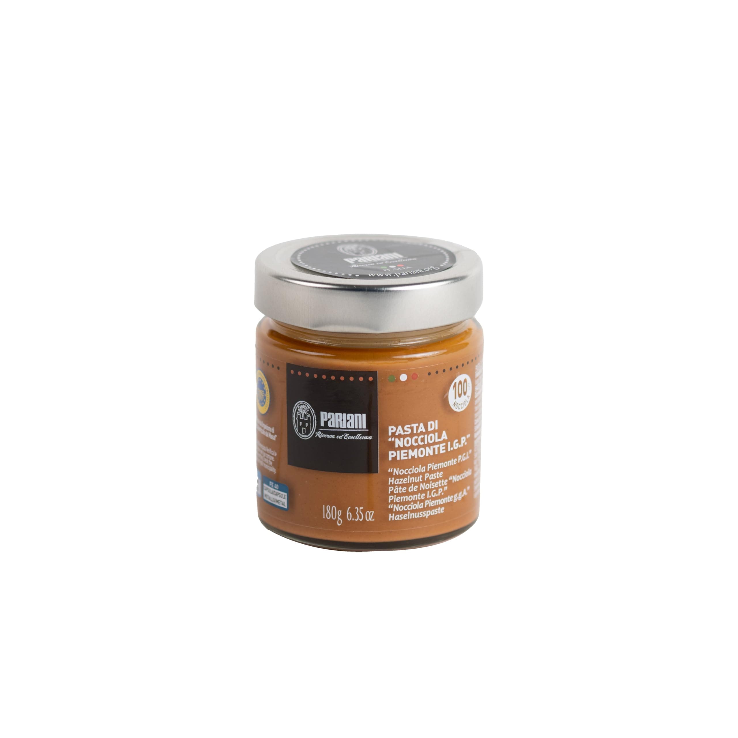 Pariani 100% Pure Unsweetened Hazelnut Paste from Italy 180 Gram