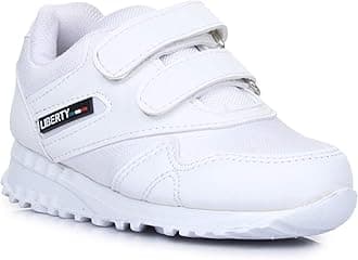 Liberty9906-90VGN Kids School Non Lacing Shoes White (1 UK)