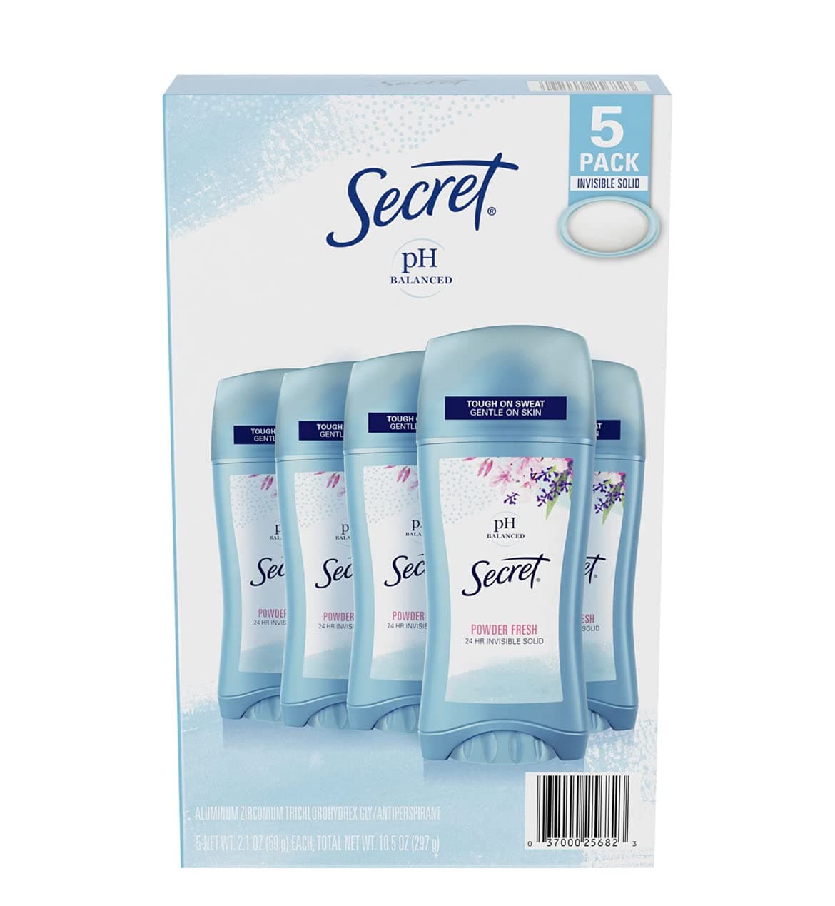 Secret Deodorant Powder Fresh 73g x 5 Pack [Parallel Imported]