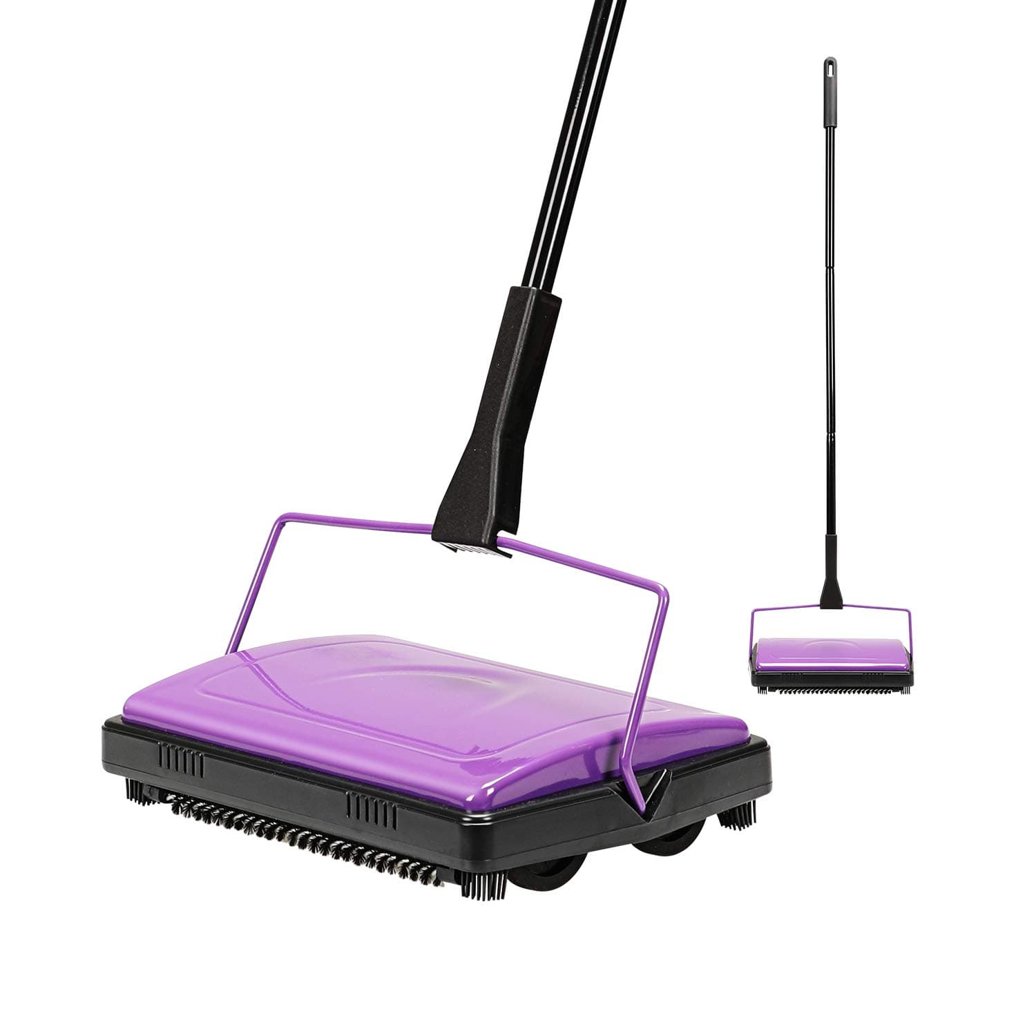 Carpet Sweeper Cleaner for Home Office Low&Undercoat Carpets Rugs Pet Hair Dust Scraps Paper Small Rubbish Cleaning with a Brush