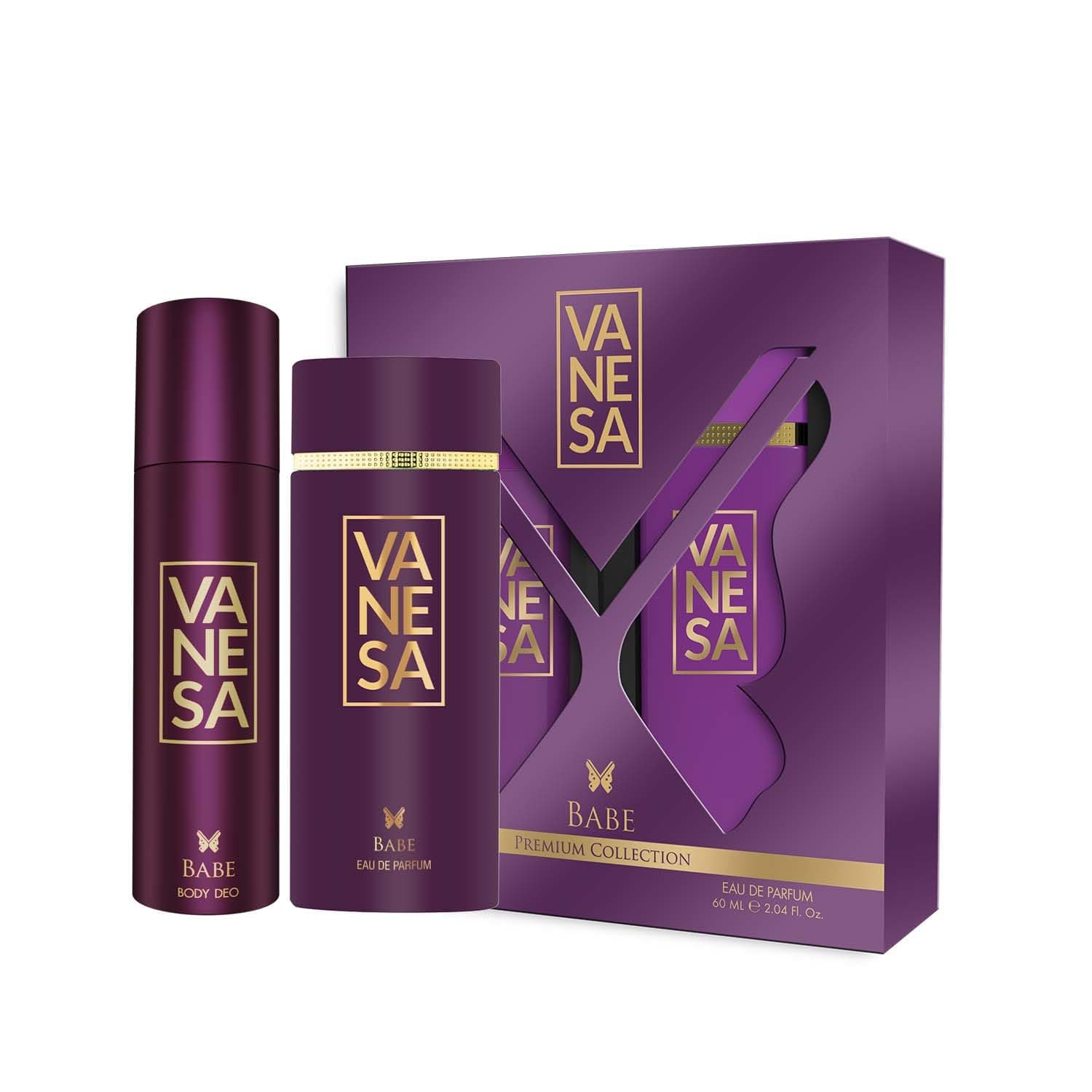VANESA Babe Gift Pack - Deodorant 150ML + Perfume 60ML | Long Lasting Fragrance for Women