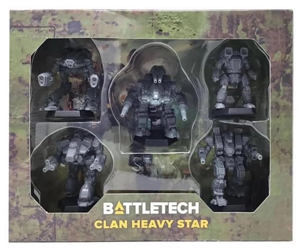 BATTLETECH Mini Force Pack Clan Heavy Star Grey