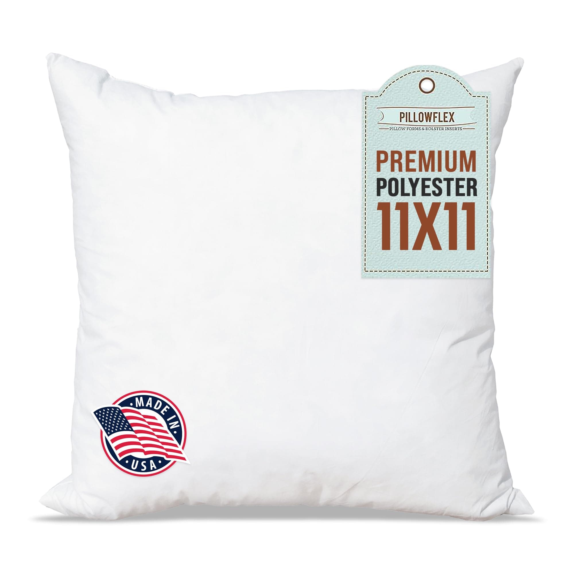 Pillowflex Polyester Filled Machine Washable 27cm x 27cm 11 X 11 - Inch Pillow Form Insert