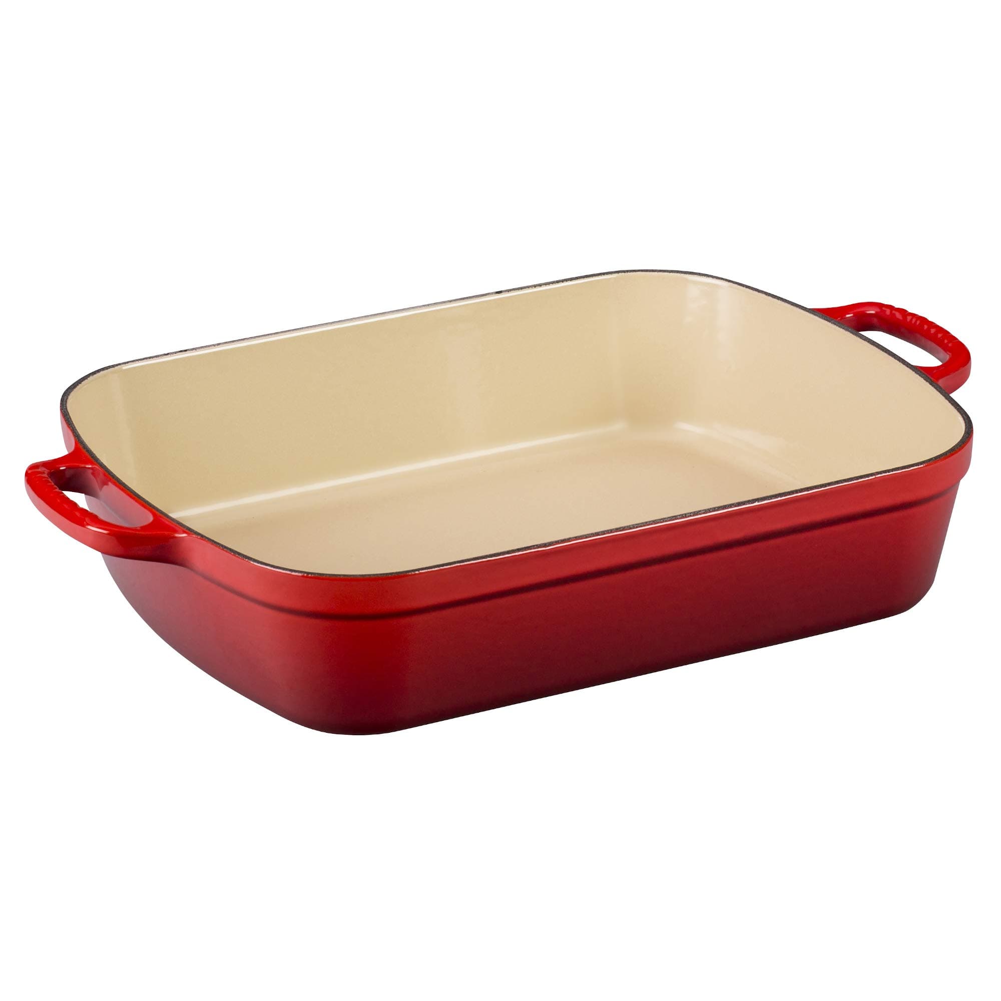 Le Creuset Enameled Cast Iron Signature Rectangular Roaster, 7 qt. (12.8" x 18.7"), Cerise