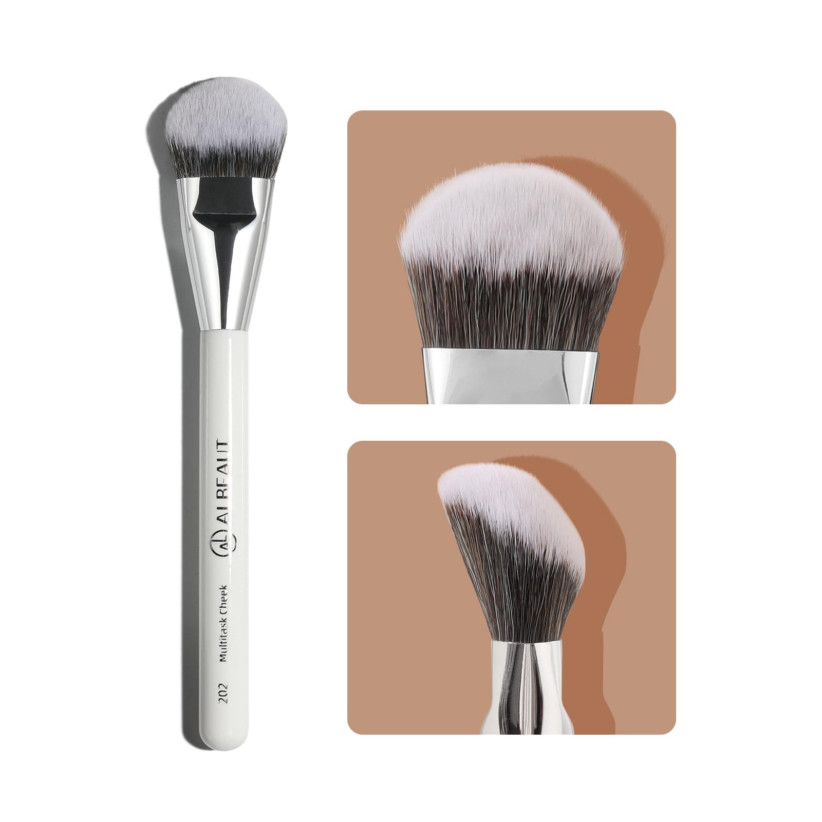 multitask cheek brush for foundation contour blush