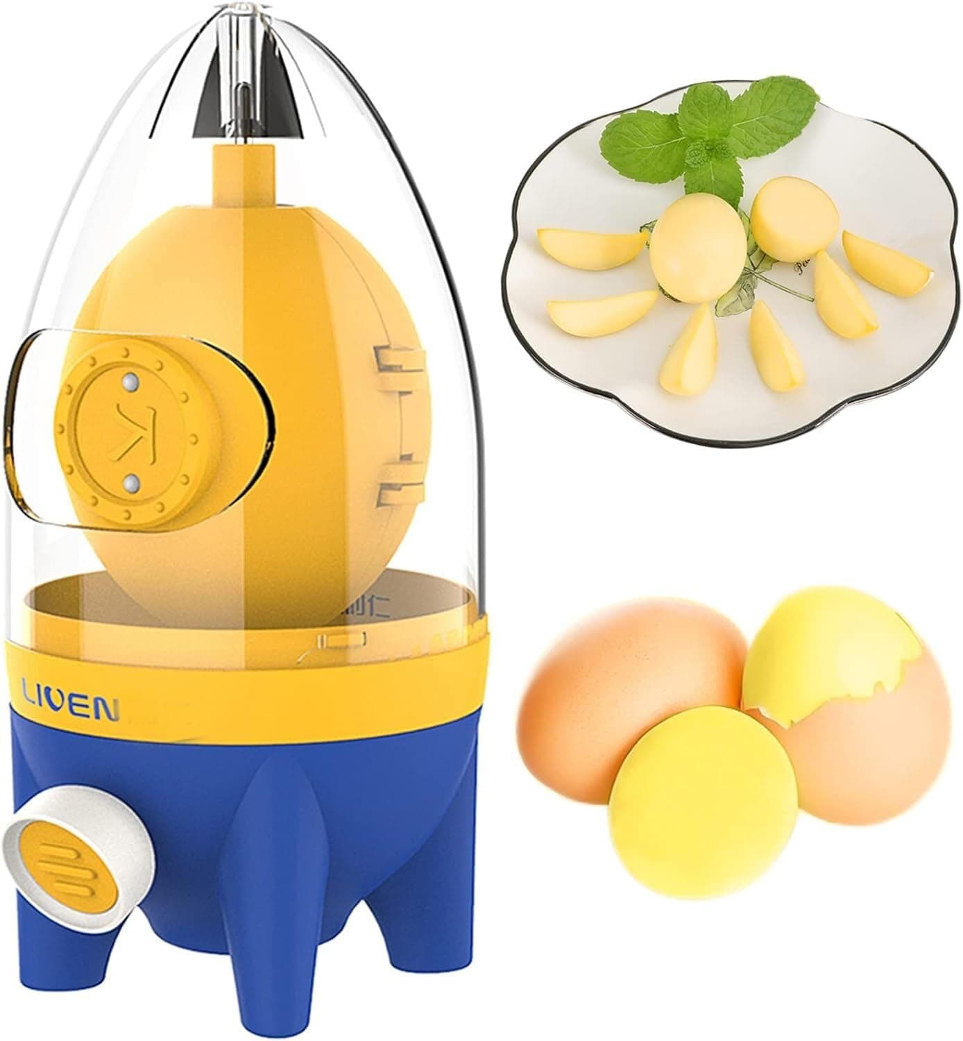 Golden Egg Maker Manual Puller & Scrambler for Golden Eggs, Portable Silicone Yolk Mixer with Drawstring