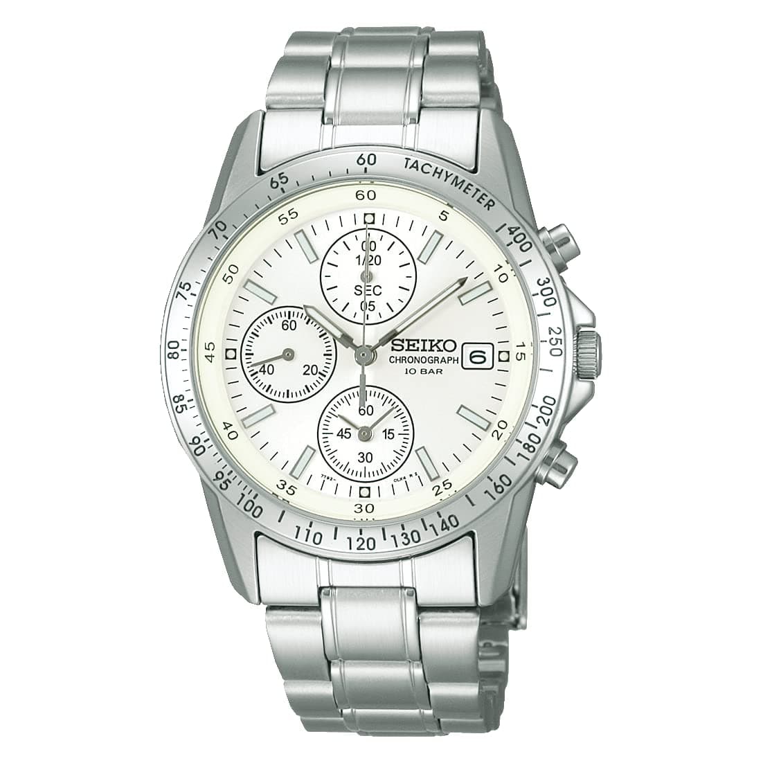 Selection Men's Wristwatch, Quartz Chronograph Watch, SBTQ039, Silver