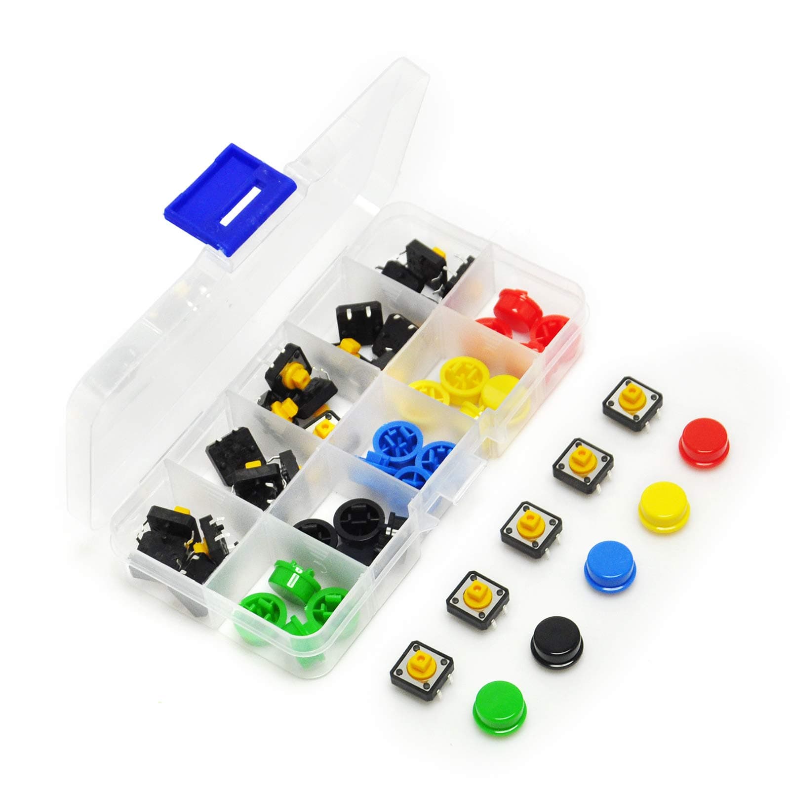 Gikfun 12x12x7.3 mm Tact Tactile Push Button Momentary SMD PCB Switch with Ca...