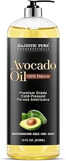 Avocado Oil for Hair and Skin - 100% Pure and Natural, Cold-Pressed, for Skin Care, Massage, Hair Care, and Carrier Oil to Dilute Essential Oils, 470ml