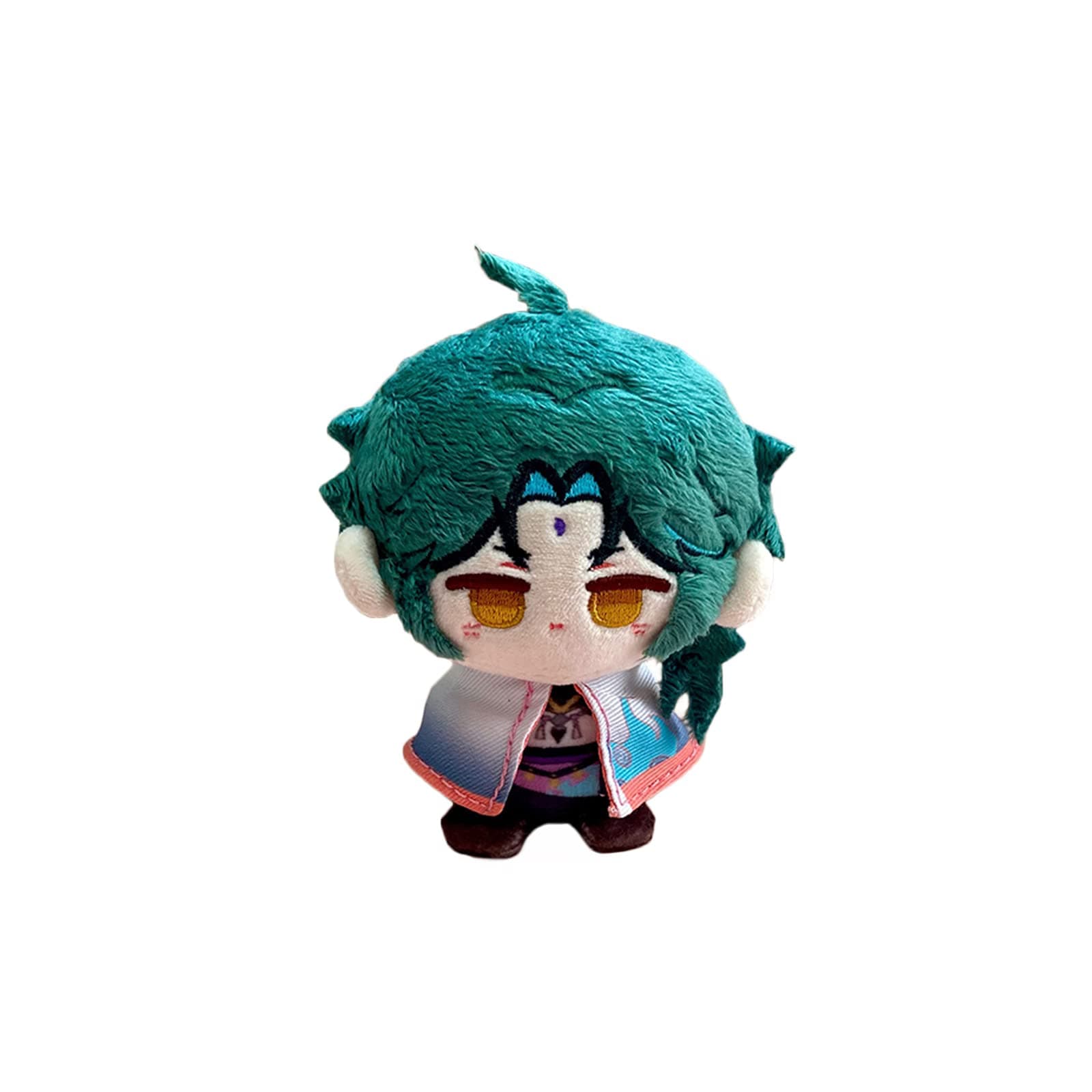 CALEMBOU Anime Plush Keychain for Backpack, 4" Cute Chibi Plushies Figure, Mini Xiao Plush for Genshin Fans