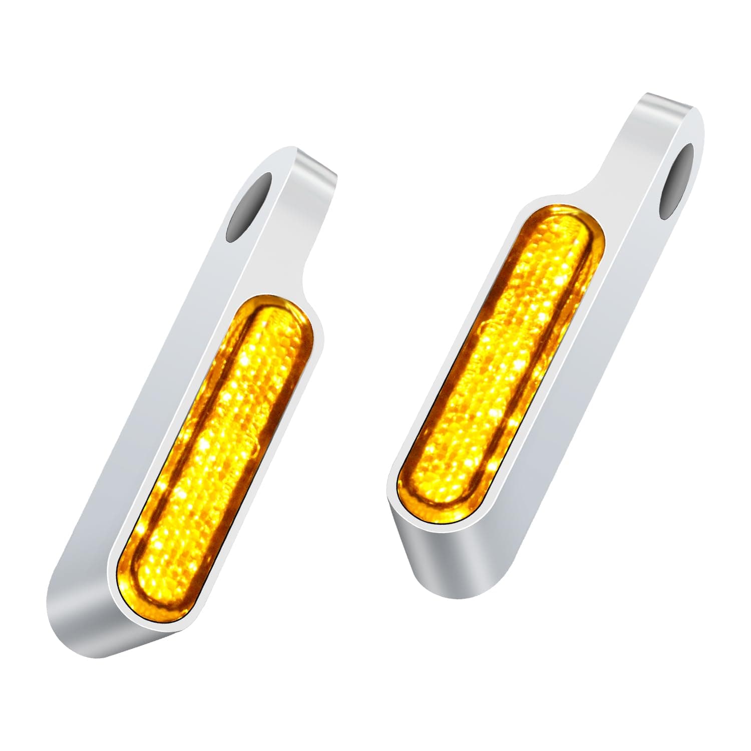 LED Handlebar Turn Signals Mini Motorcycle Blinkers Front Marker Light Compatible with Harley Sportster Dyna Honda Shadow Kawasaki Vulcan Yamaha V-Star Road Star