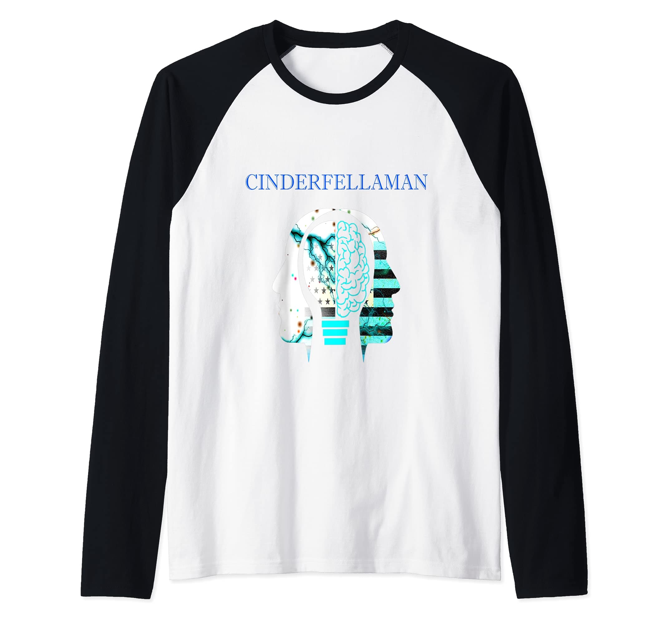 Cinderfellaman Music Raglan Baseball Tee