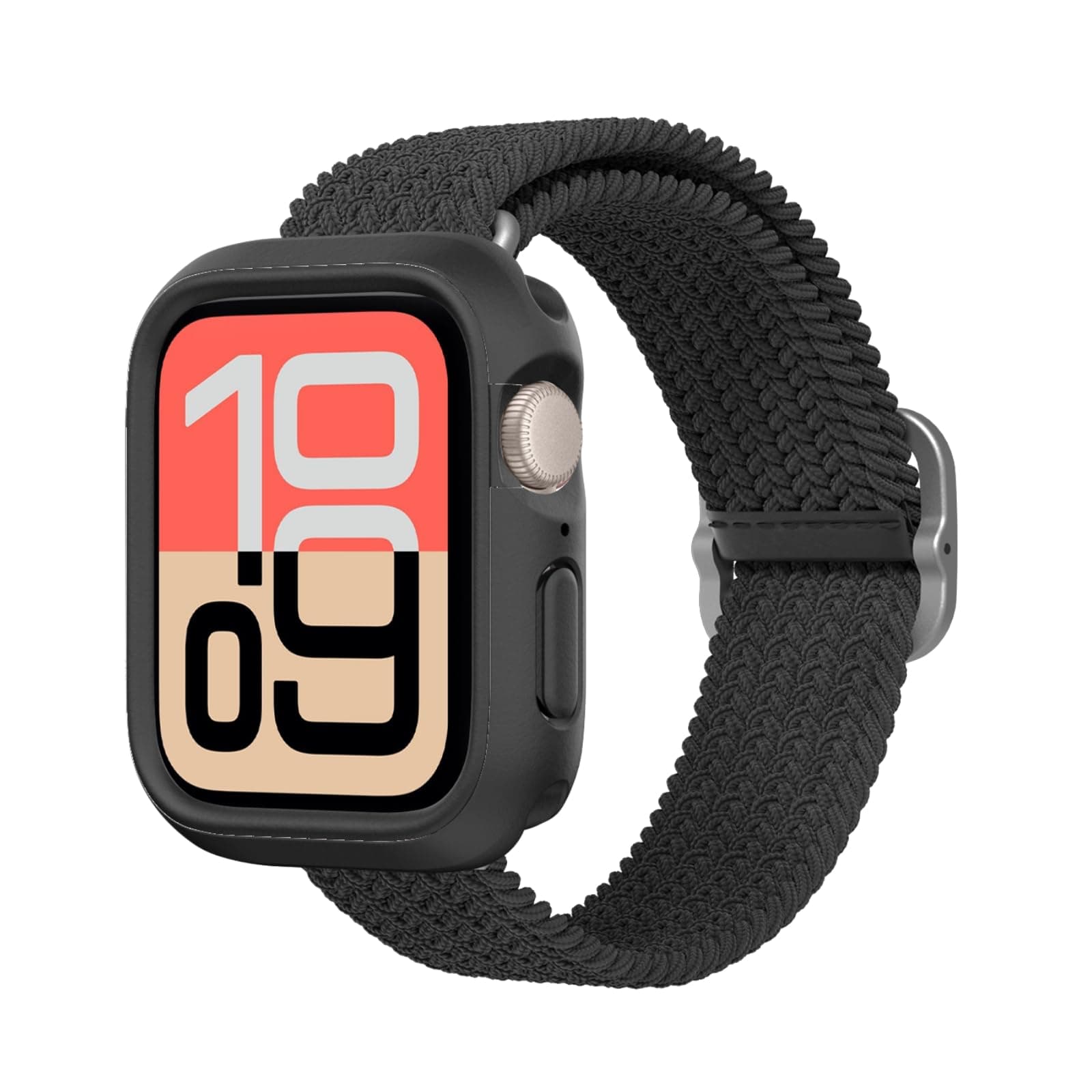 RHINOSHIELD Bumper Case Compatible with Apple Watch SE 3 / SE 2 / SE/Series 6/5 / 4 (44mm) | Slim Protective Case, Lightweight and Shock Absorbent - Classic Black