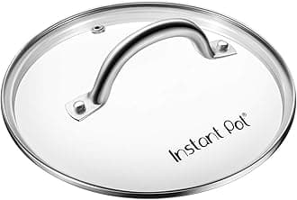 Tempered Glass Lid for (23 cm) for 5.7L Pot, Transparent/Green