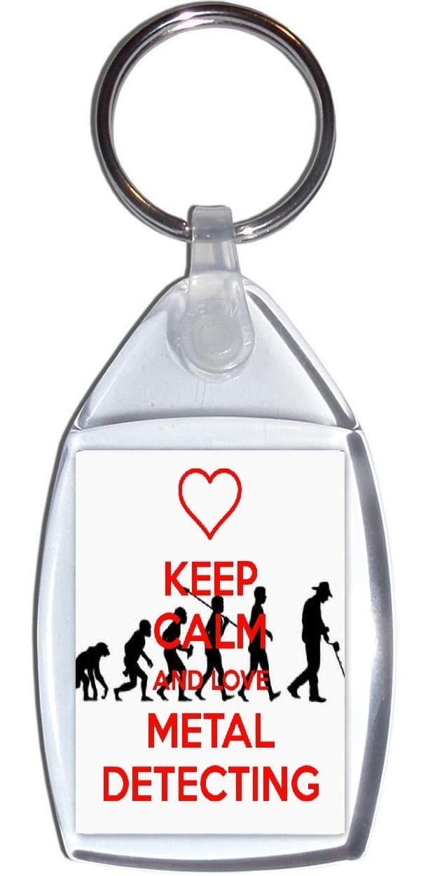 Keep Calm and Love Metal Detecting - Keyring