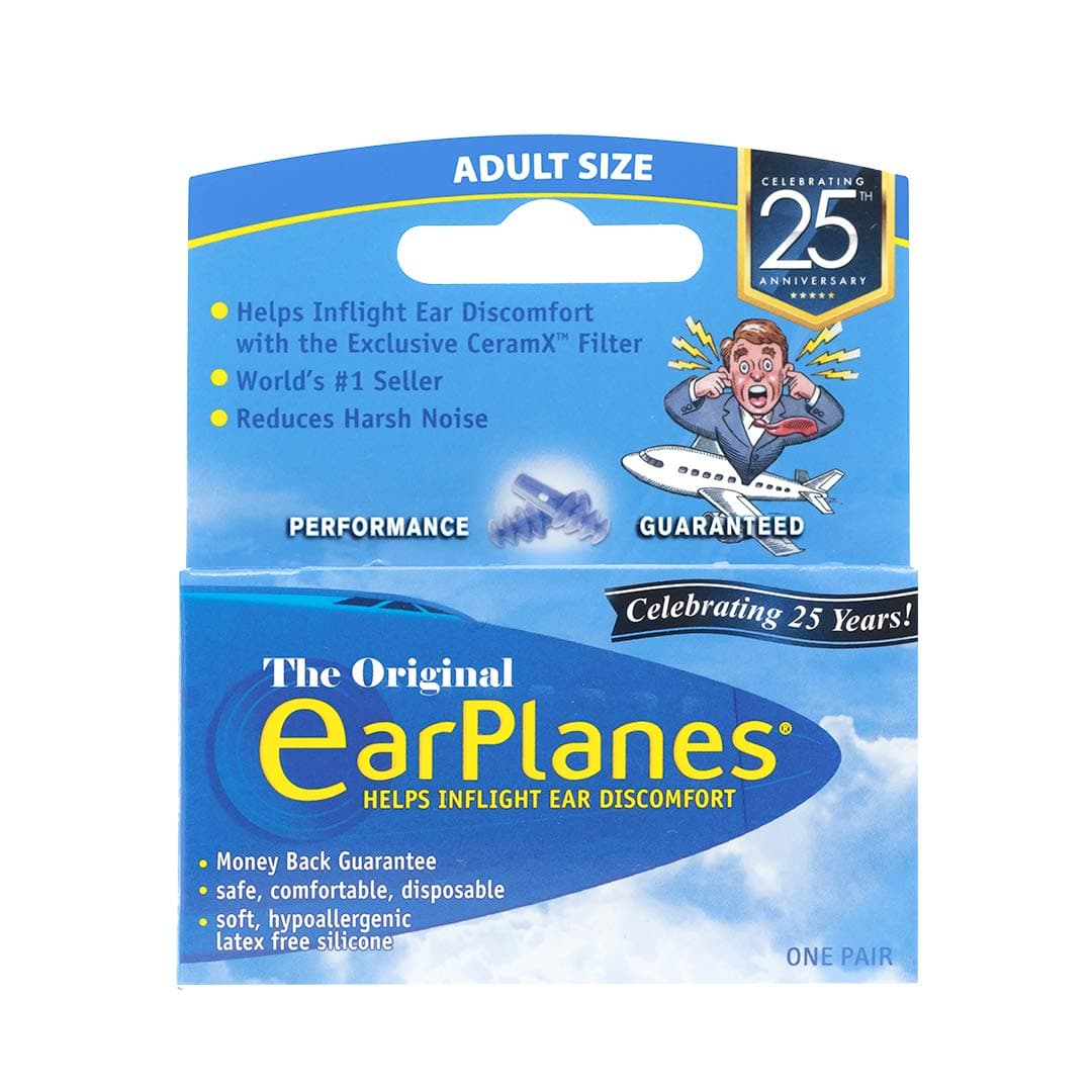 EarPlanes Ear Plugs 1 Pair (Pack of 6)