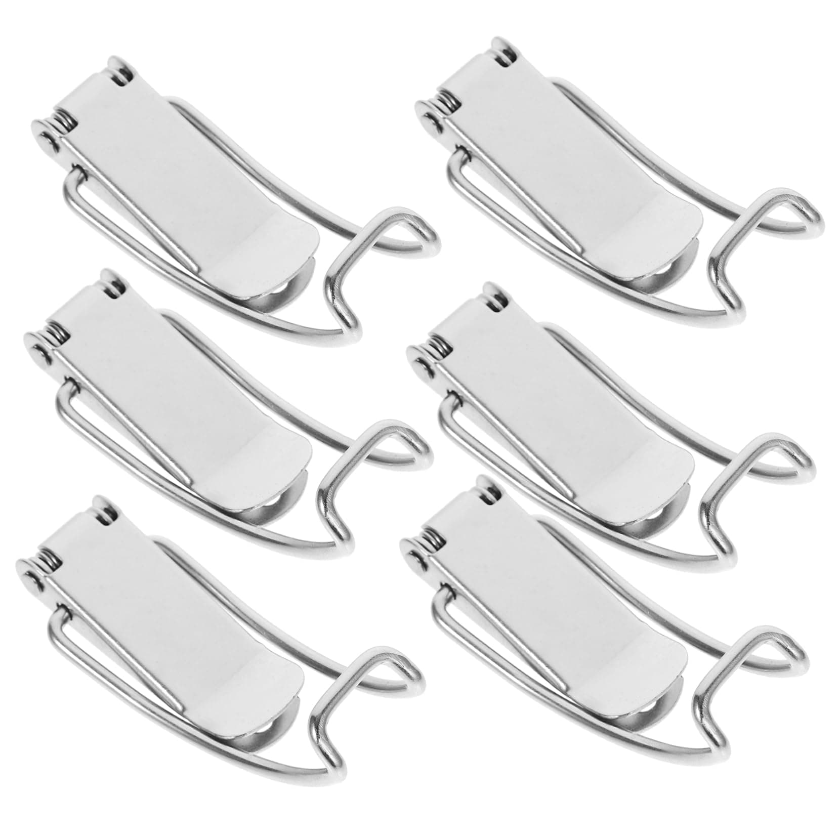 10pcs Stainless Steel Buckle Pull Latch Clamp Cabinet Boxes Latch Toolbox Spring Latch Spring Lock Clasp Chest Toggle Latch Toggle Latches Lock Catch Toggle Hasp Trunk Hasp Latch