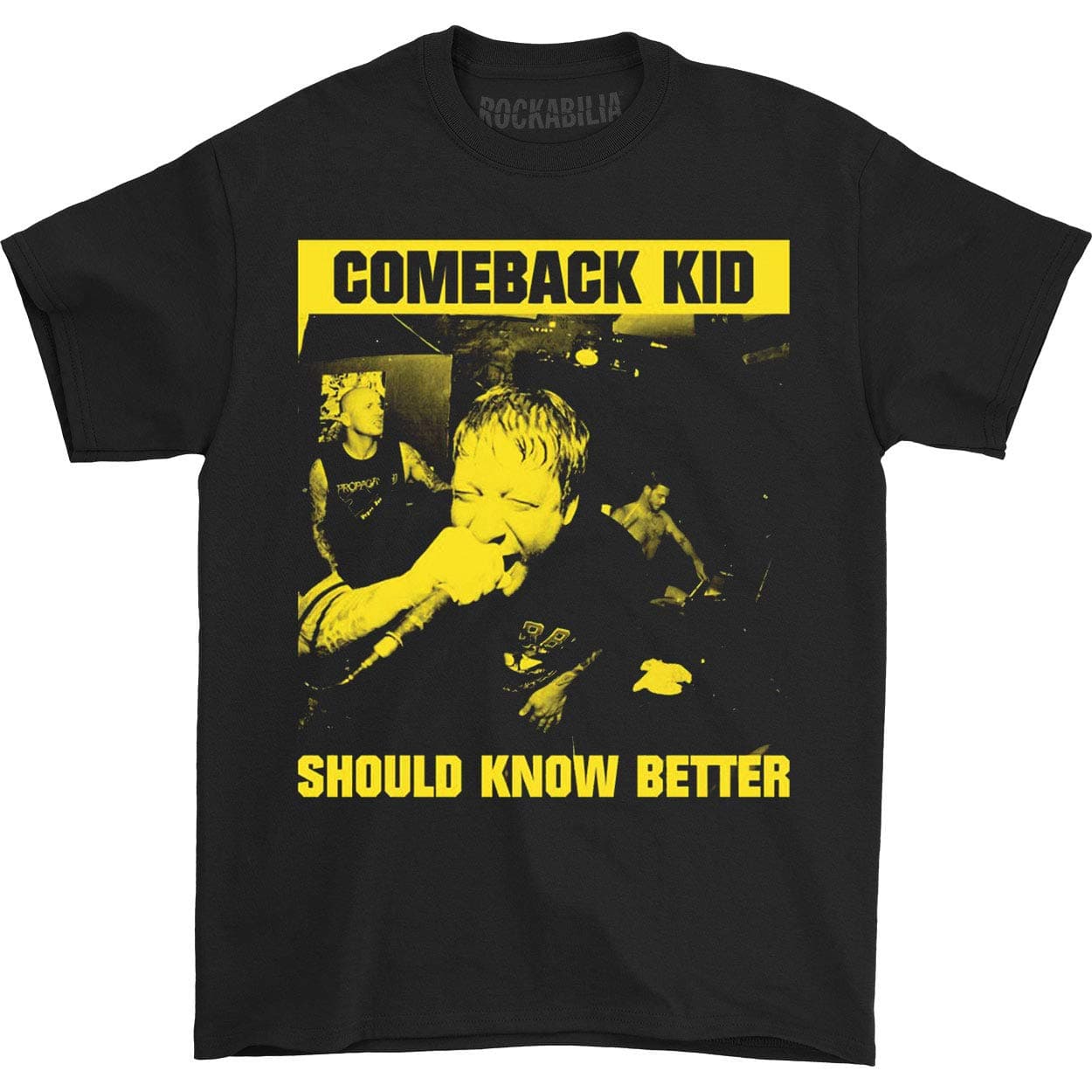 Comeback Kid Men's Should Know Better T-Shirt Small Black