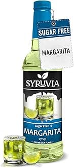 Sugar Free Lime Margarita Syrup, Flavored Syrup for Cocktails, Drinks, Lemonades, Iced Teas, and Desserts – 25.4 fl oz