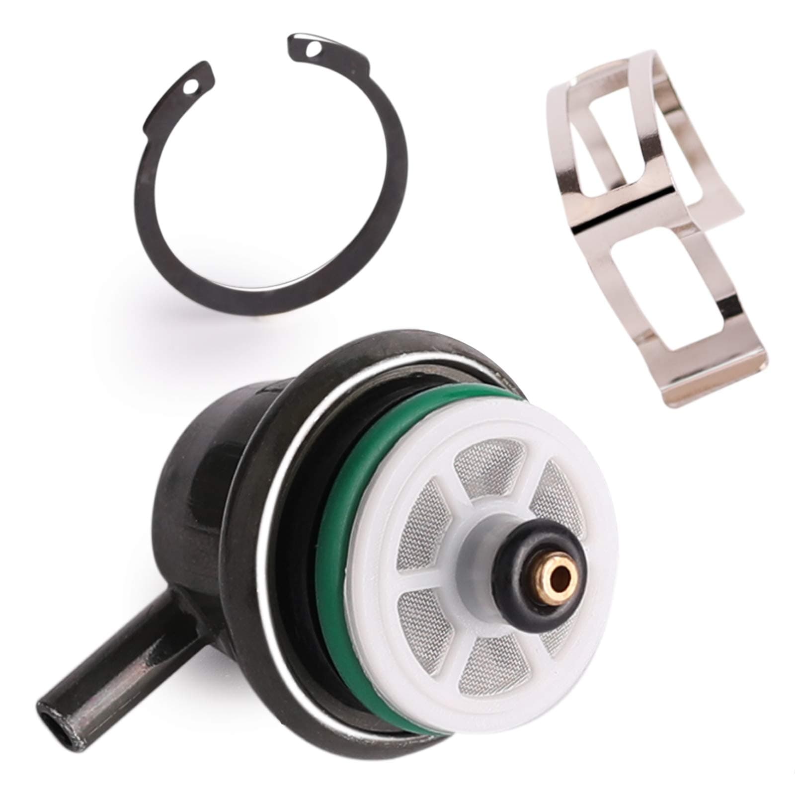 cd-021b Fuel Injection Pressure Regulator 4.0bar side mounted include Clip Snap Ring compatible with GM Buick Cadillac Chevy GMC Isuzu Oldsmobile Pontiac H2 89060422 pr203 17113203