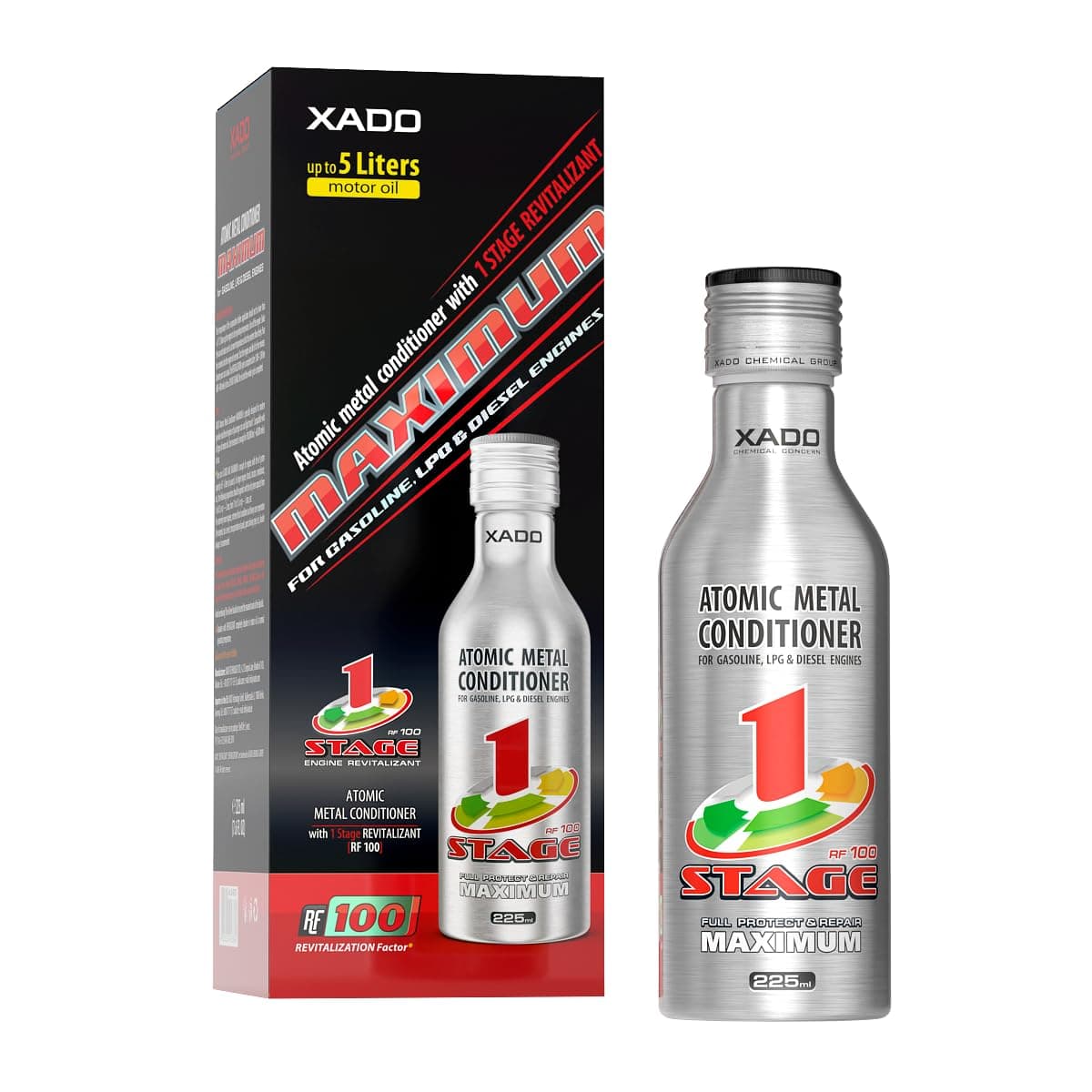 XADO® Atomic Metal Conditioner 1 Stage Maximum (box, bottle 225 ml)