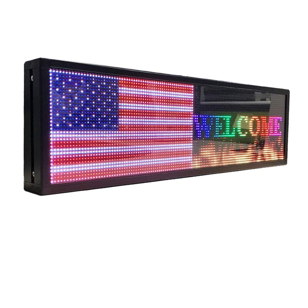'26 "x 8 Programmable Scrolling Message Sign LED Panel LED Display Indoor Board P5 Full Color