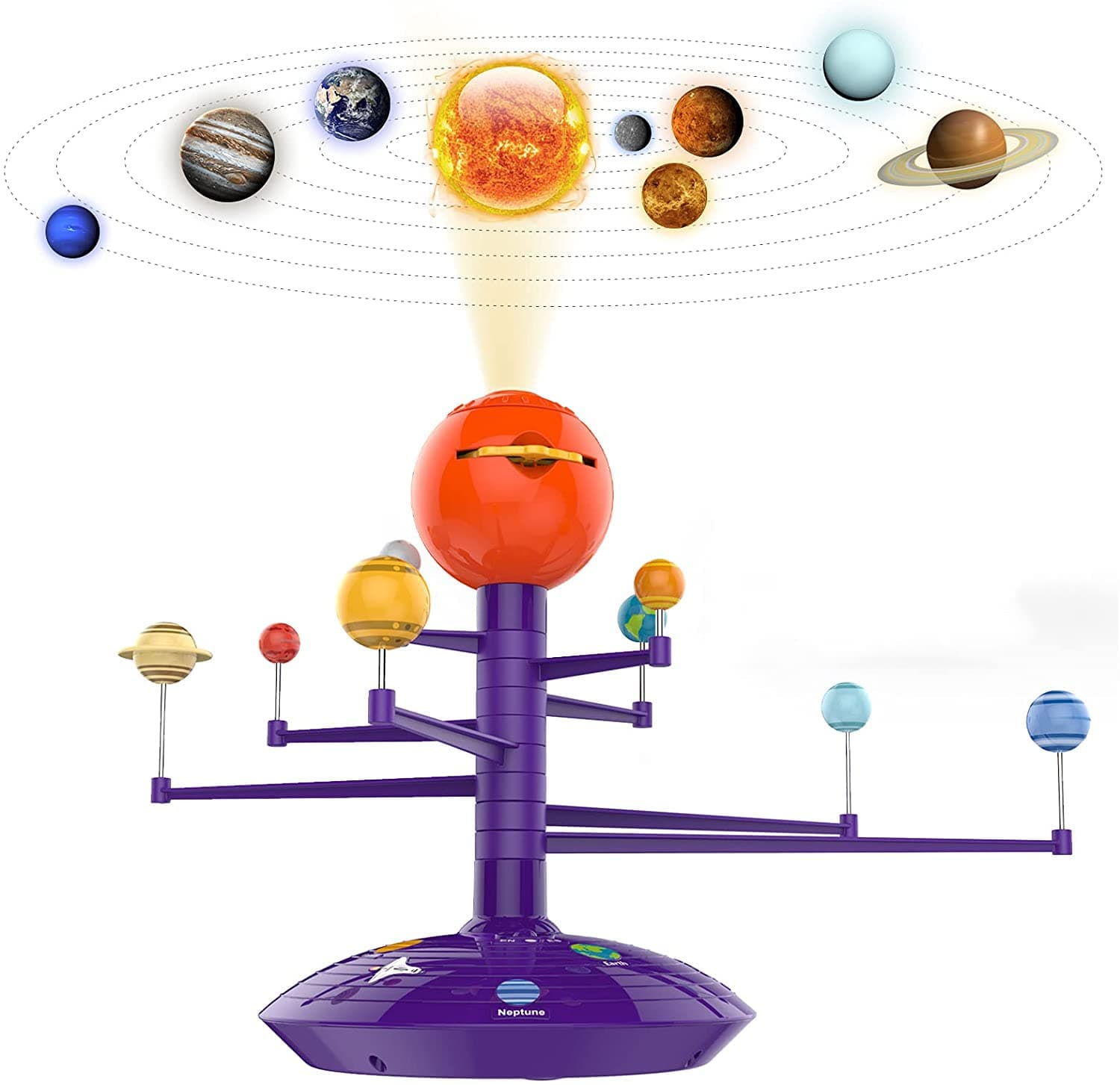 – ELECDON Solar System for Kids 3 4 5 Year Old Boy and Girl Birthday Gift, Planets Space Toys for Kids 3-5 Solar System Model Kit with Projector