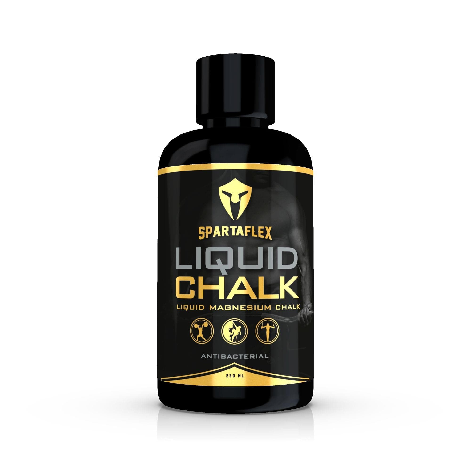 250ml Liquid Chalk - Quick Drying Gym Formula for Weightlifting and Training - Superior Grip for Climbing Gymnastics Powerlifting
