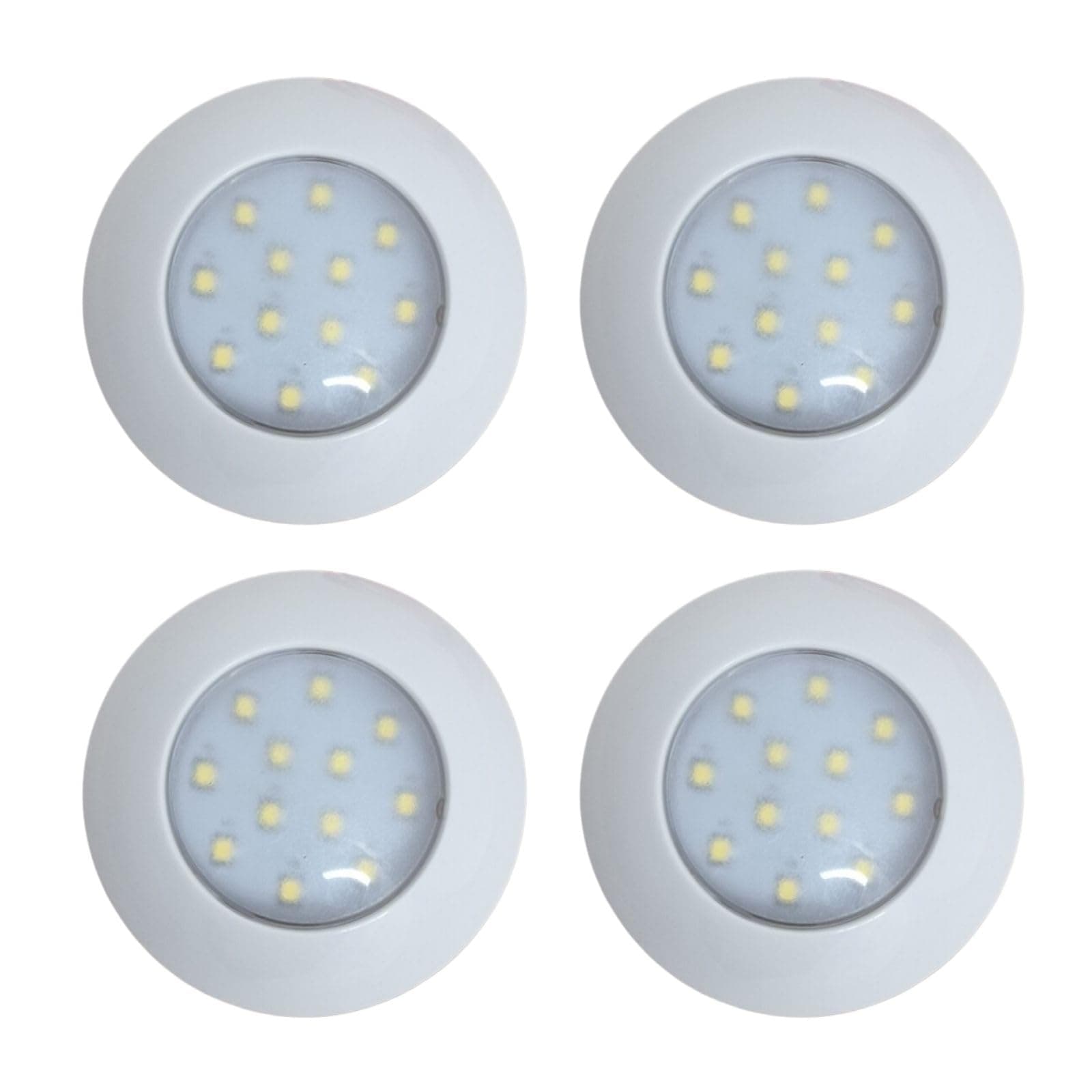 4 x LED 12V 24V Spot Light White 75mm Ceiling Lamp Caravan Motorhome Boat Downlights