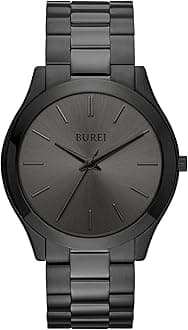 Mens Watches Stainless Steel Analog Quartz Watch Business Casual Fashion Minimalist Watches for Men