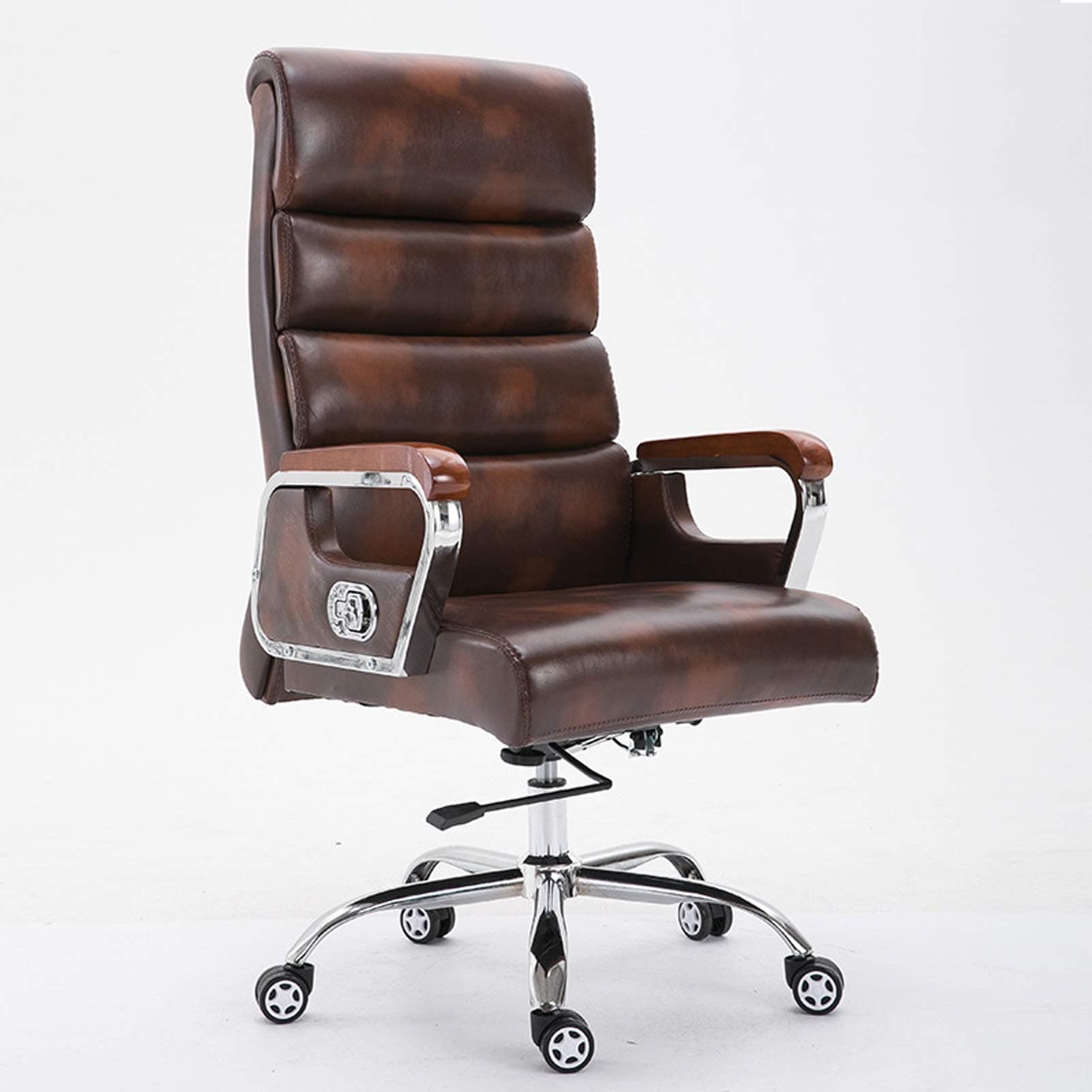Office Chairs Home Office Desk Chairs Office Chairs Sofas Office Chair Leather Office Chair Boss Chair Executive Office Chair (Color : Brown)