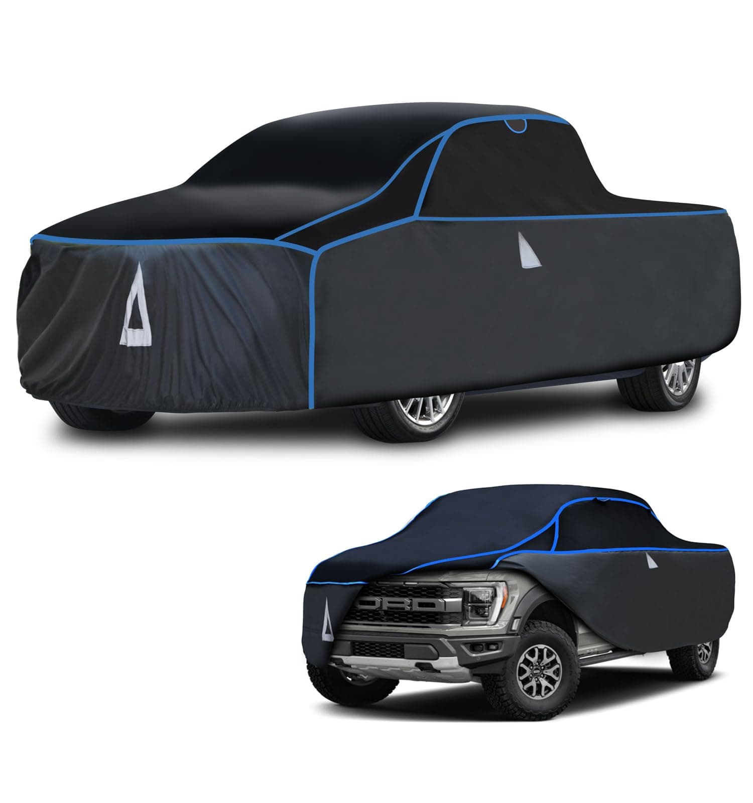 Hail Cover for Truck with Thick Multi-Layered EVA | Gift Windshield Sun Shade | Hail Protector Truck Cover Universal Fit Ford F150 Chevy Silverado Dodge Ram 1500 Toyota Tacoma Tundra etc.