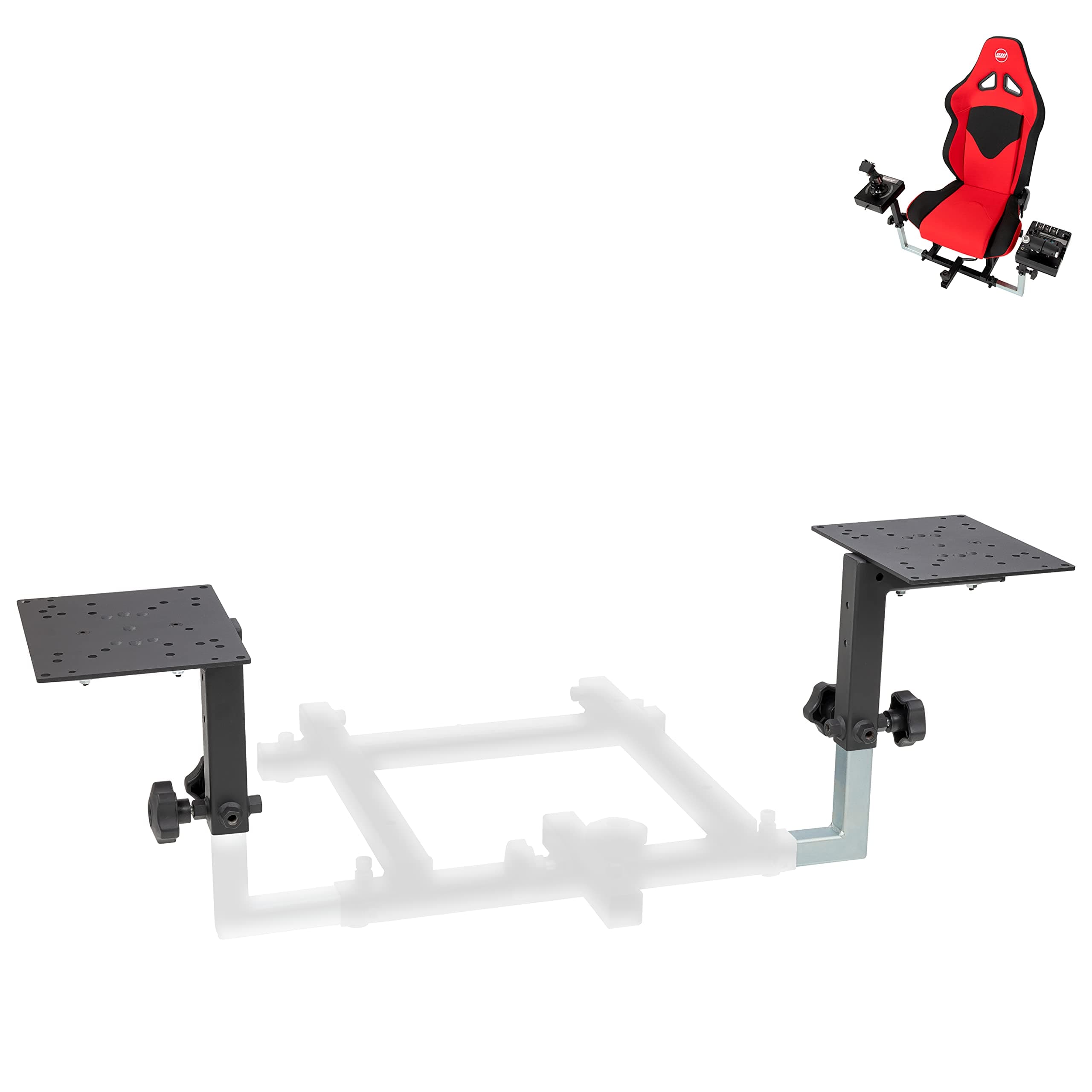 | Configuration 1 | Flight Simulator HOTAS Add-on Kit. Fits Thrustmaster T.Flight One / 4, T16000M, Airbus, Logitech X56, X52, X52Pro, VKB Gladiator, CH Products, Hori