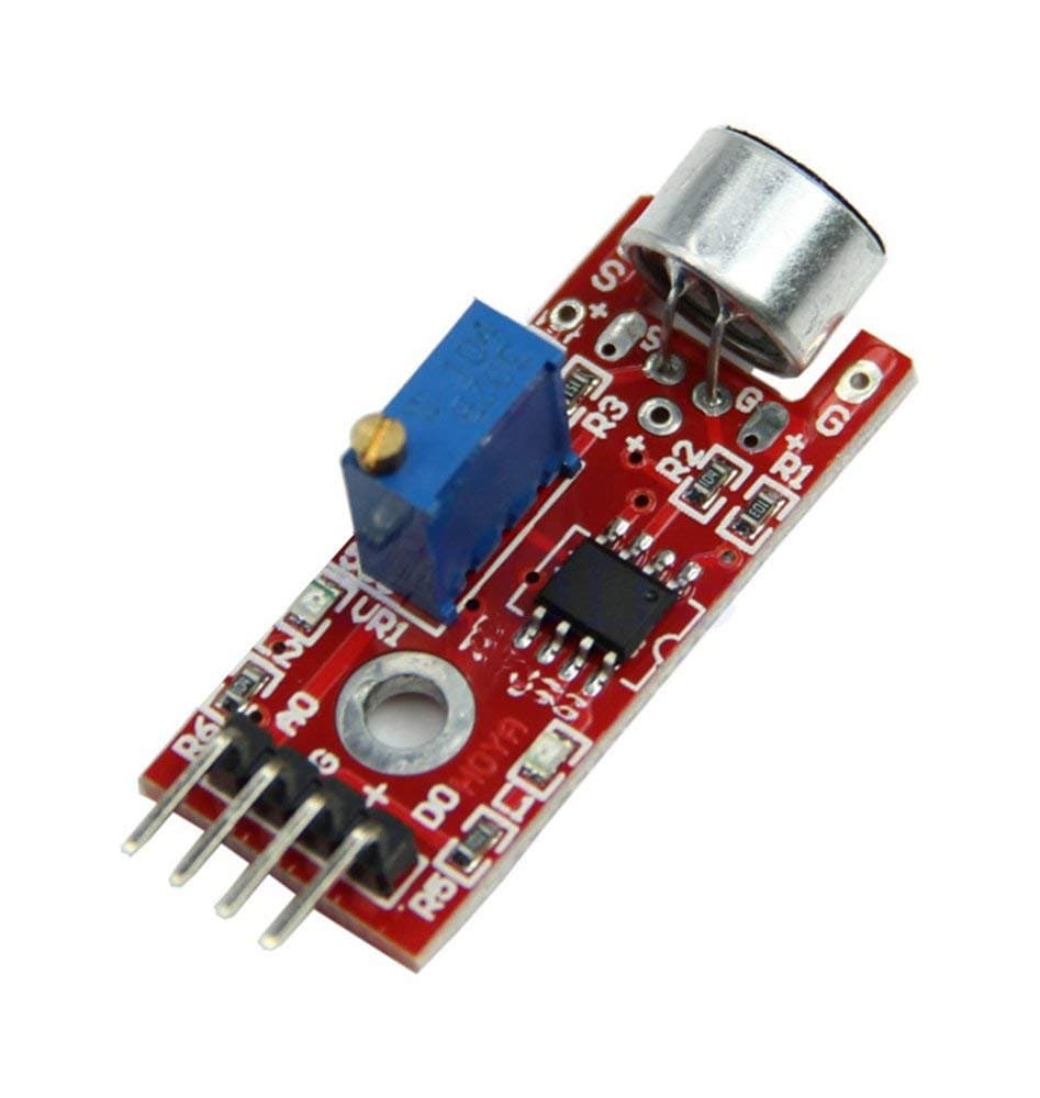 Sound Sensor Module for Boards Compatible with Arduino | LM393 Sound Sensor | LM393 Sound Detection Module - (Pack of 1)