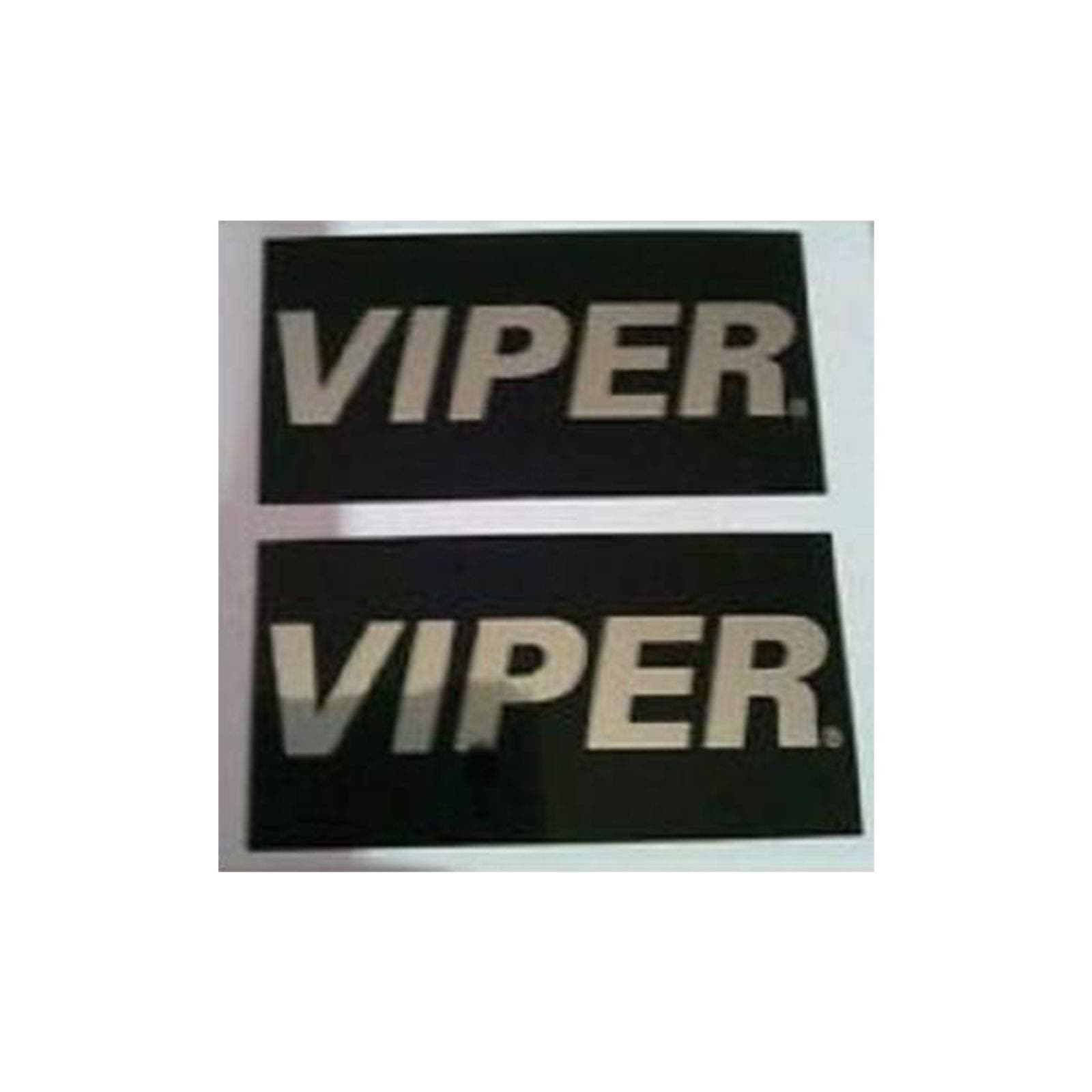 VIPER ALARM LC3 2 WAY MIRROR DECAL CUSTOM STICKER GLOSS BLACK CHROME AUTHENTIC