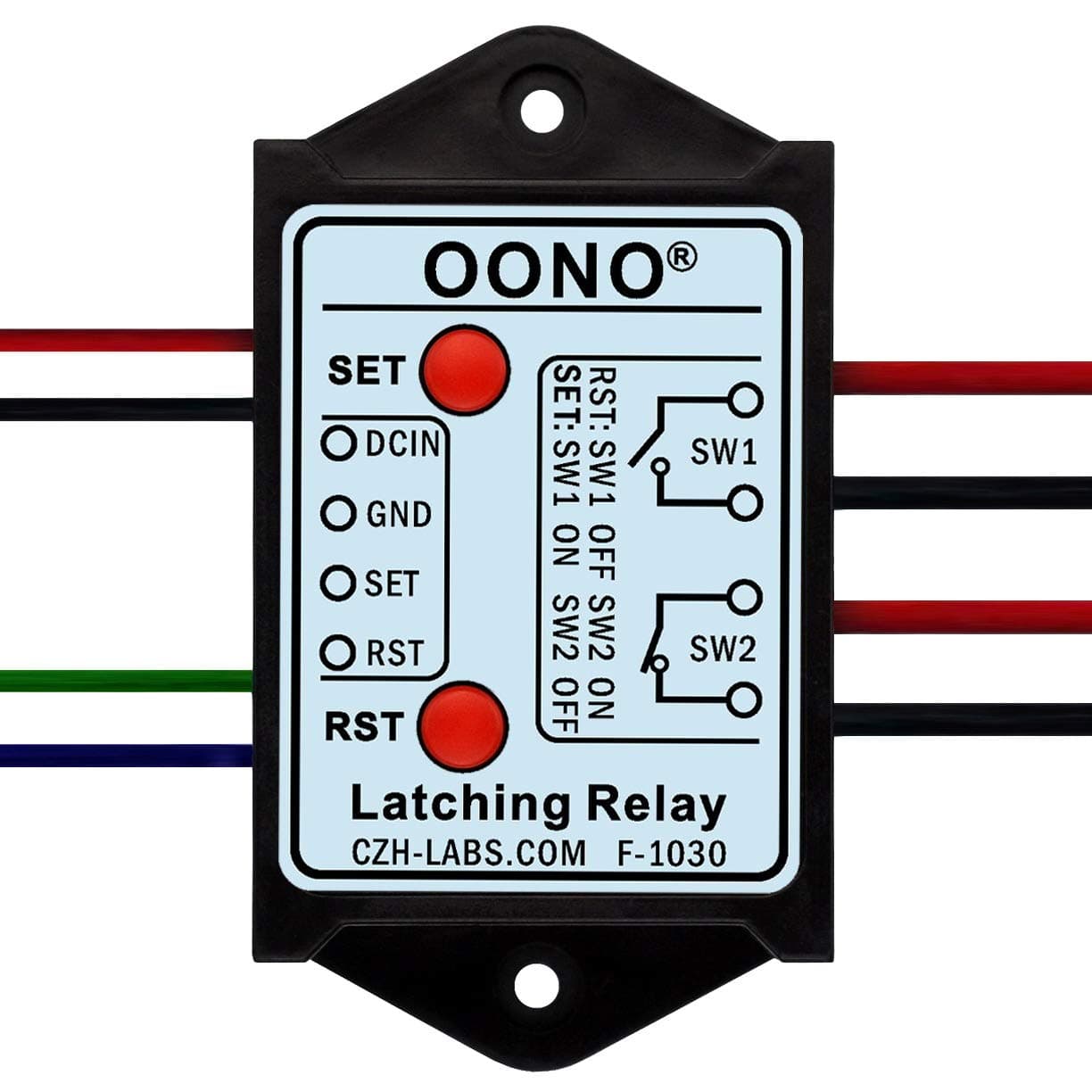 OONO DPST 1NO 1NC 8Amp Latching Relay Module (DC 12V)