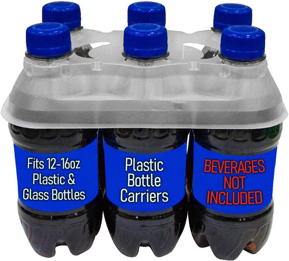 Wholesale Quantity 225ct 12-16oz Six Pack Plastic Bottle Holders for Beer, Water, Soda | FAST SAME DAY SHIPPING