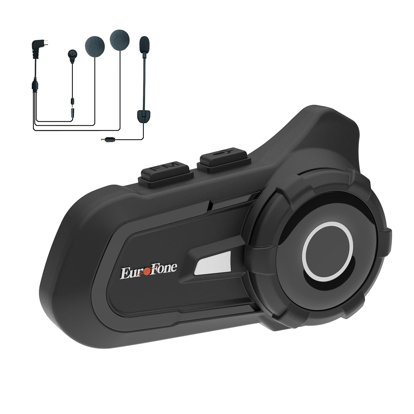 EuroFone S2 Motorcycle Bluetooth Headset 5.1-1 Pack Waterproof Helmet Headsets with Dual Mics for Rider Intercom | Sunscreen Dustproof BT Speakers for Motorcycle Accessories(1PCS