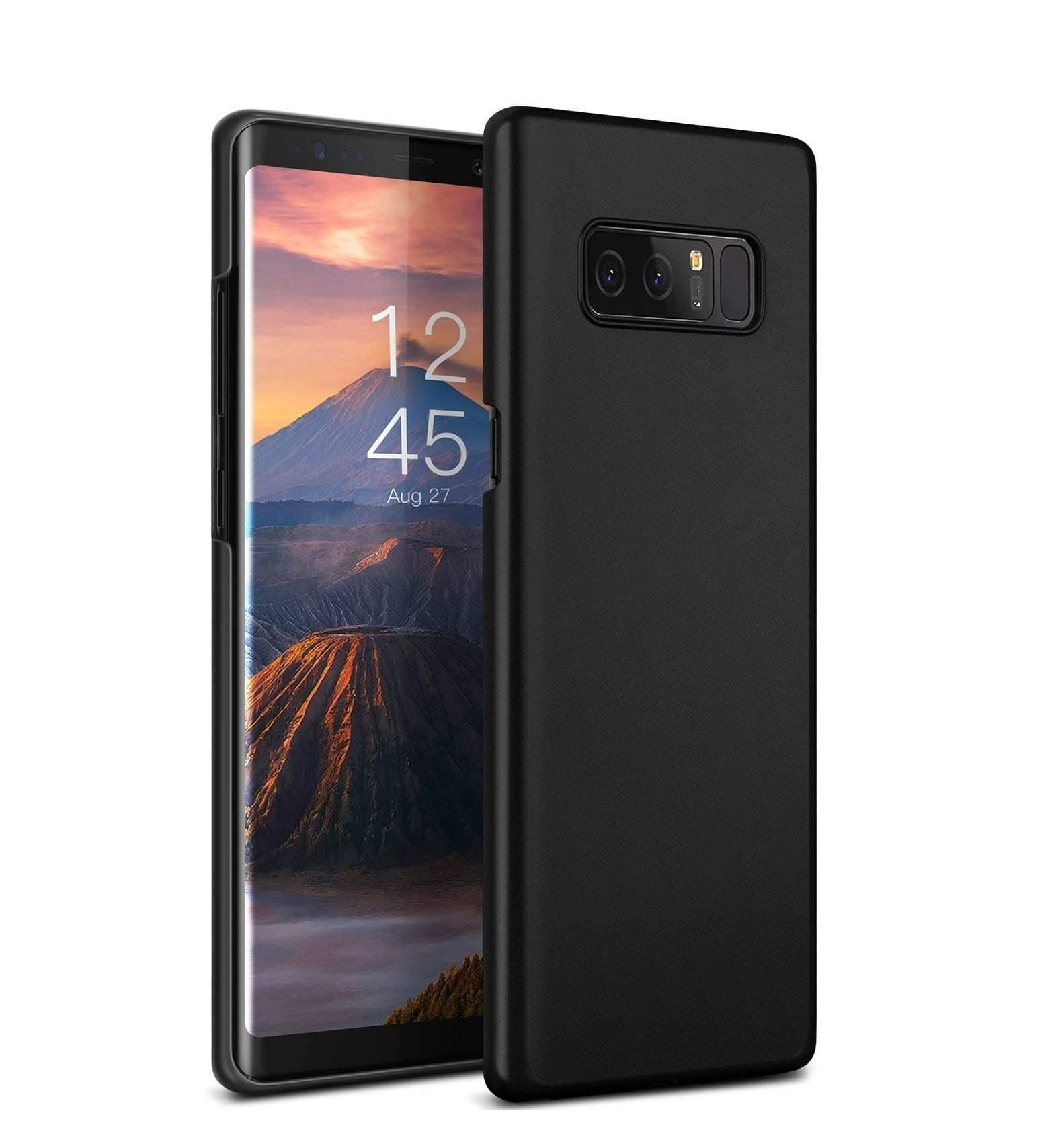 ZEDN Mobile Back Cover Case for Samsung Galaxy Note8/ Samsung Galaxy Note8 Duos (Silicone Case|CameraProtection|Black SC1209)