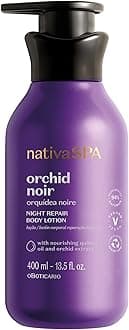 Nativa SPA by O Boticário, Orchid Noir Moisturizing Body Lotion, Fragranced Skin Hydration with Purified Quinoa Oil Drops, 13.5 Ounce (400ml)