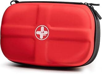 RHINO RESCUE First Aid Kit, HSA/FSA Eligible, Waterproof Portable Emergency Medical Kit for Travel, Home, Car, College Dorm, Camping, Hiking, Backpacking (Red)