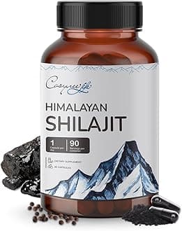 Cosynee Himalayan Shilajit Capsules | Pure Himalayan Shilajit with 56% Fulvic Acid & 5% Piperine | Shilajit for Men, Shilajit for Women, Fulvic Acid | Premium Capsules for Daily Wellness | 90 Capsules