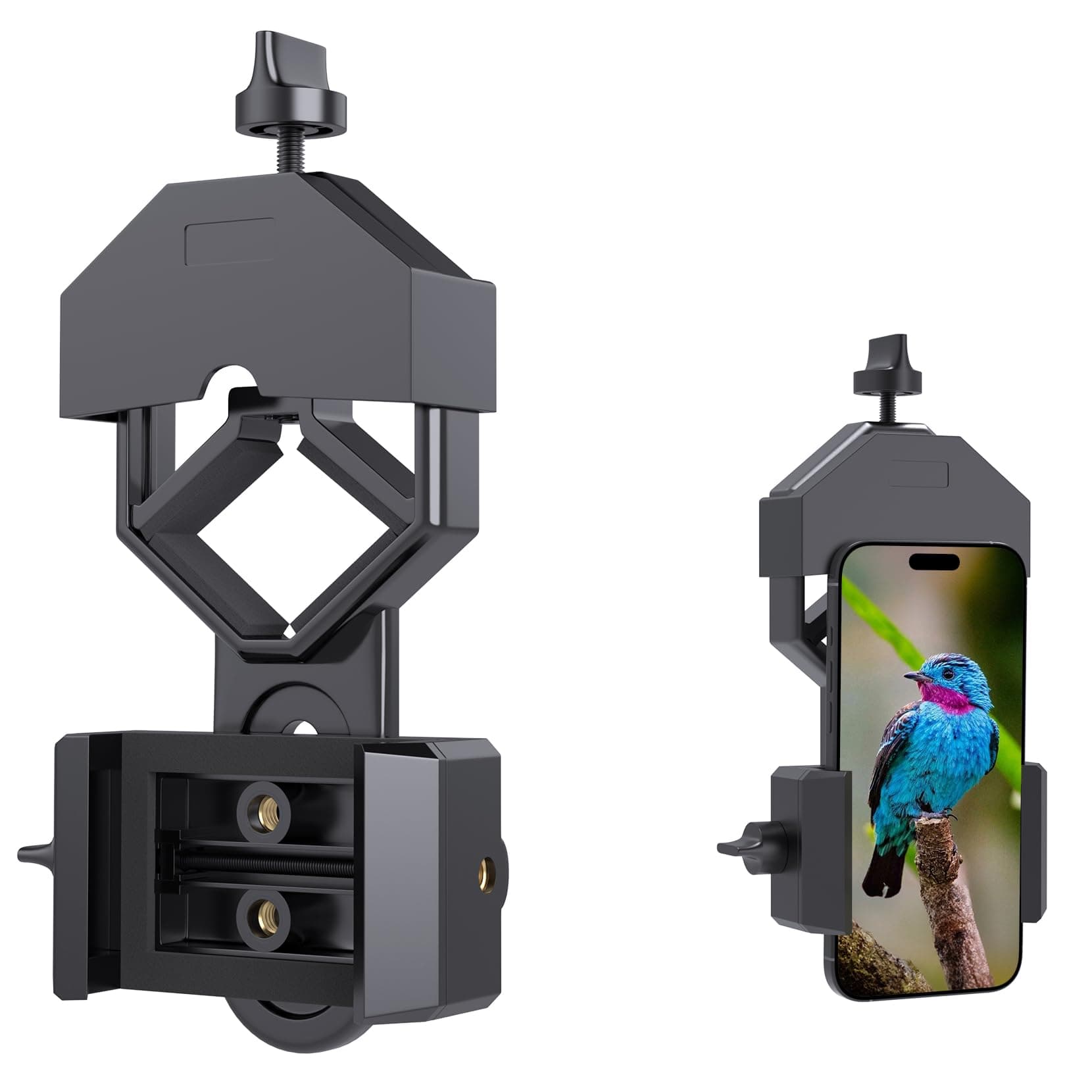 GOSKY Smartphone Adapter Mount Regular Size - Compatible with Binoculars, Monoculars, Spotting Scopes, Telescope, Microscopes Fits almost all Smartphones on the Market Record Nature and The World
