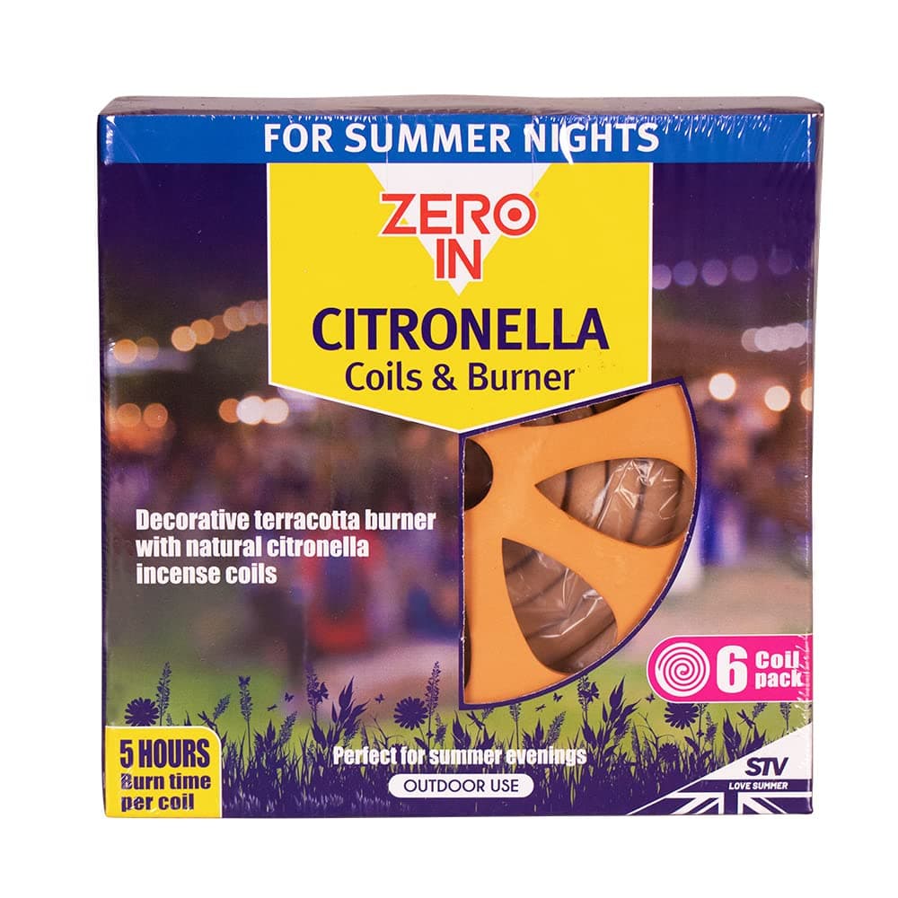 Citronella Burner with 6 Pieces Coils