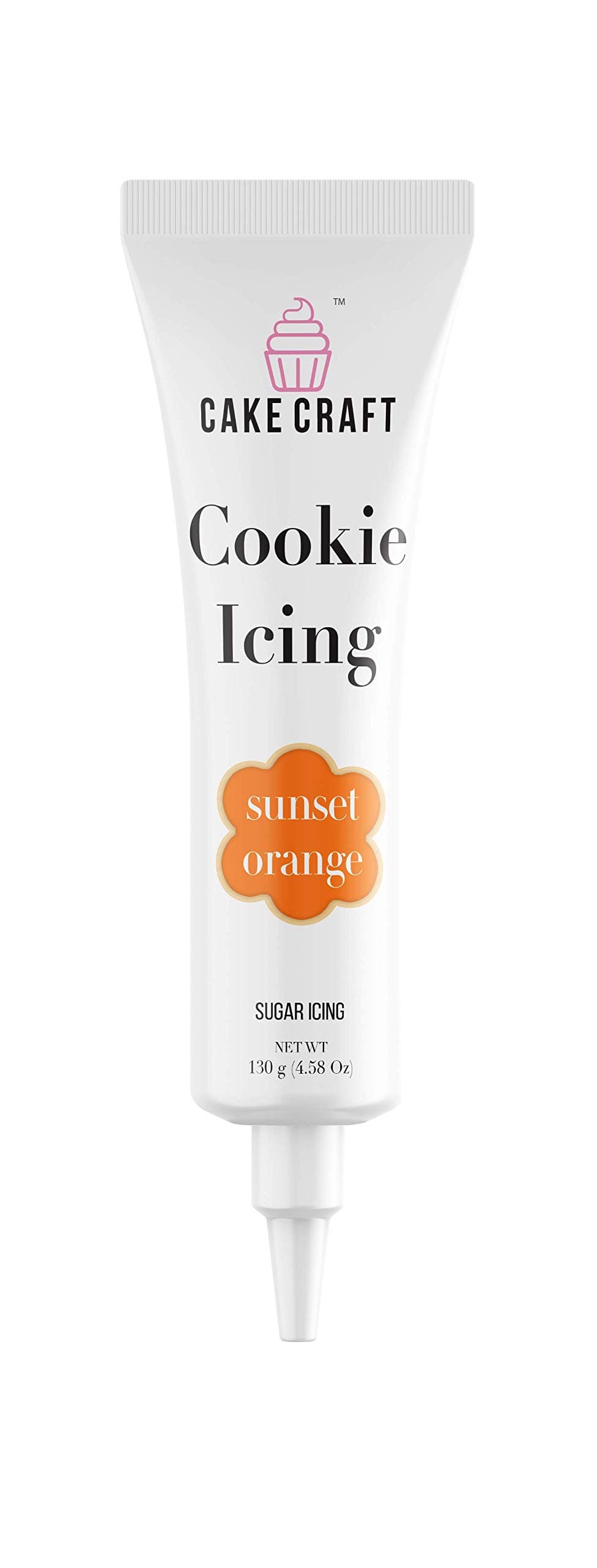 Cake Craft Cookie Icing 4.58 Ounces (Sunset Orange)