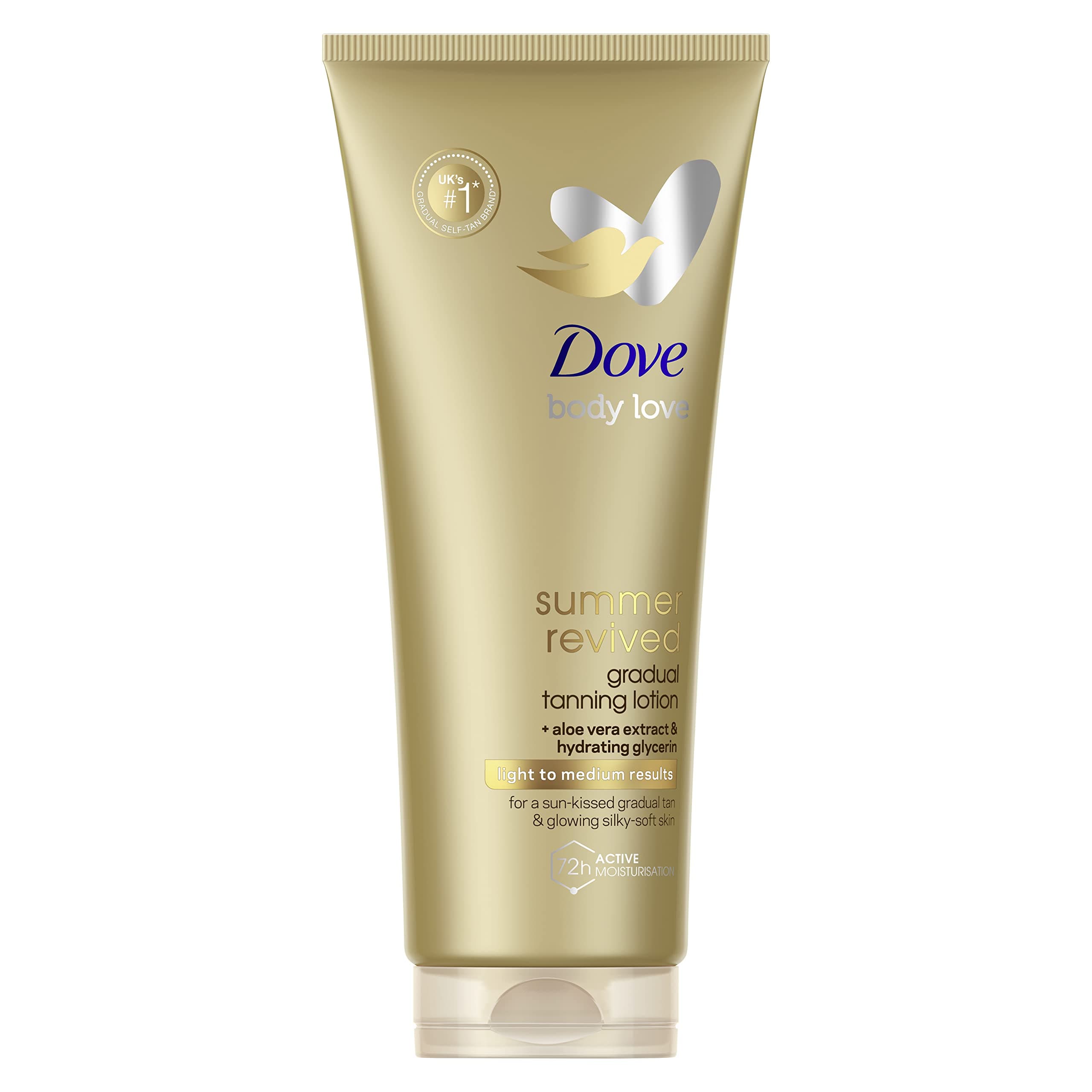 Dove Light to Medium Self Tan Lotion 1 Gradual Tan Lotion For Sun-Kissed Skin Tanning Lotion For All Skin Types 200 ml
