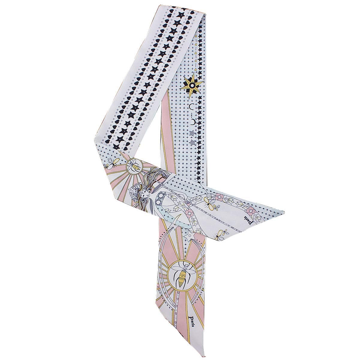 Tarot Series Double-Side Printed Bag Handle Scarf Small Ribbon Variety Scarf Gilrs Hair Head Band