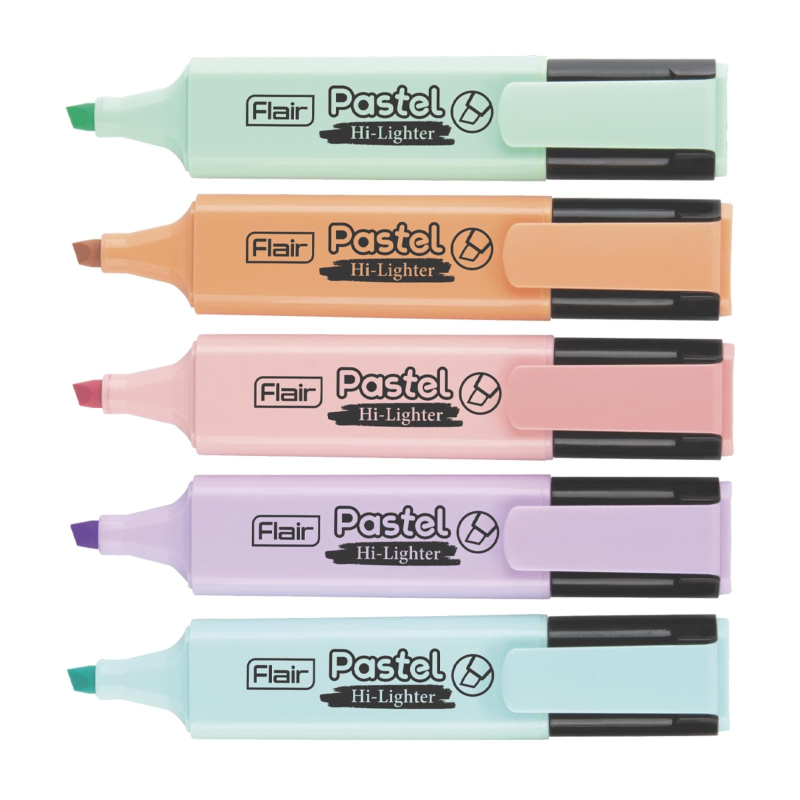 FLAIR Flairs Pastel Study Highlighter Set of 5 (Assorted)
